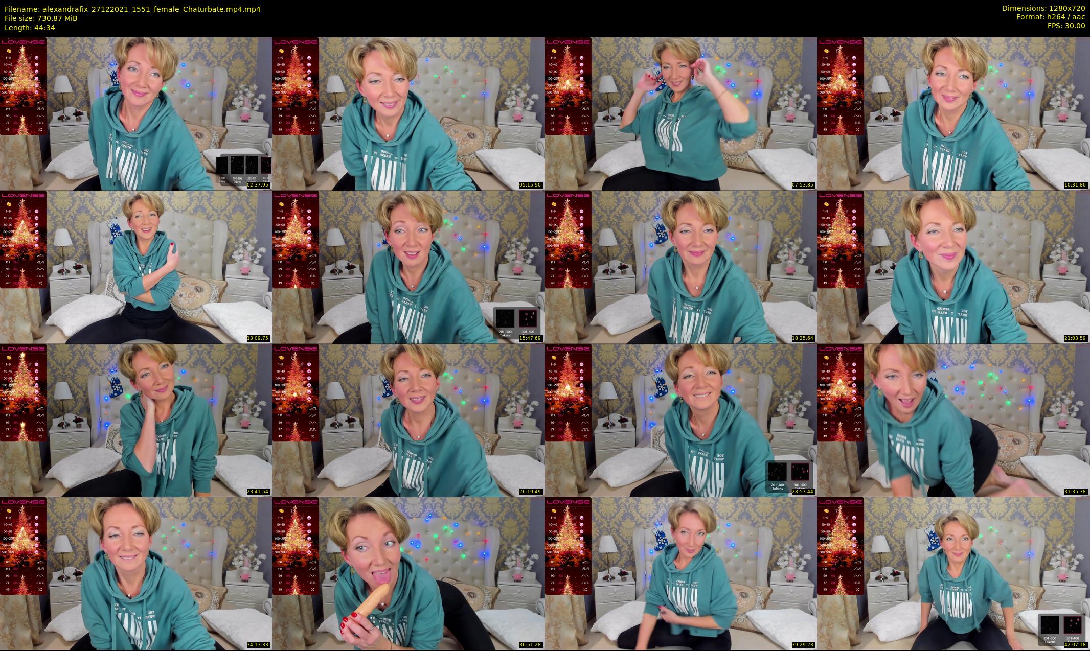 alexandrafix — 45 minute Chaturbate female cam show recording, 720p, Dec 27, 2021