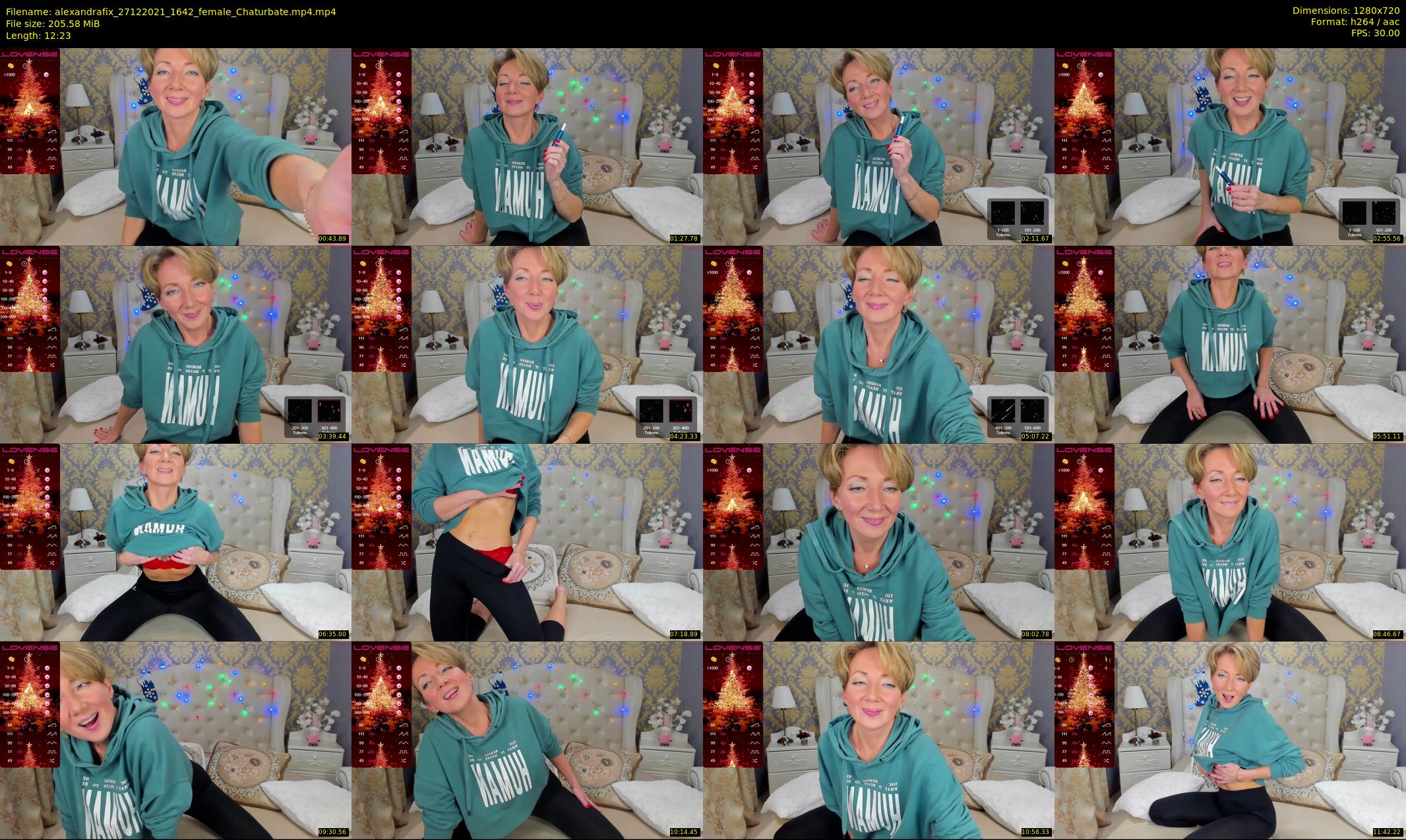 alexandrafix — 13 minute Chaturbate female cam show recording, 720p, Dec 27, 2021
