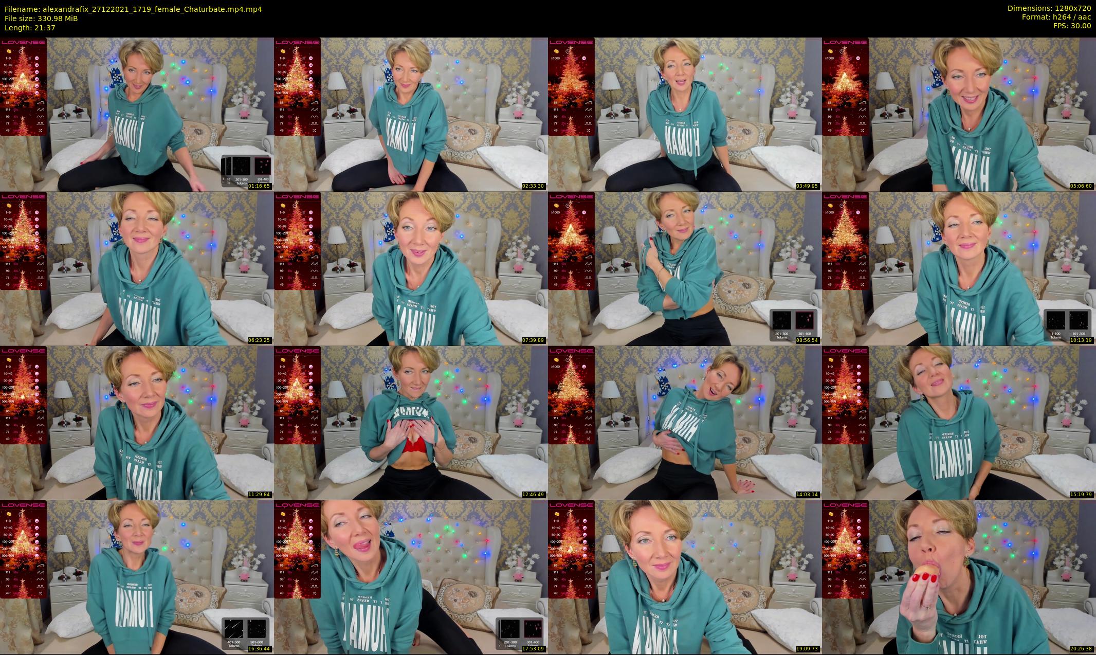alexandrafix — 22 minute Chaturbate female cam show recording, 720p, Dec 27, 2021