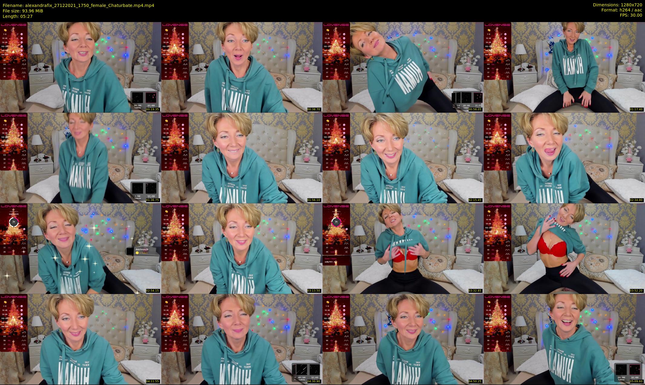 alexandrafix — 6 minute Chaturbate female cam show recording, 720p, Dec 27, 2021