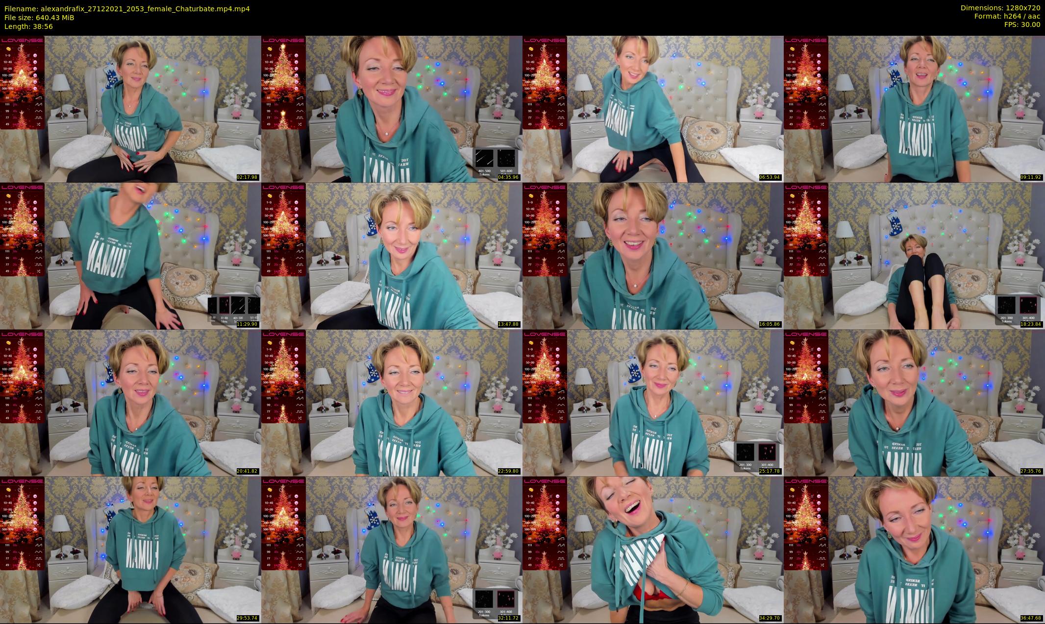 alexandrafix — 39 minute Chaturbate female cam show recording, 720p, Dec 27, 2021