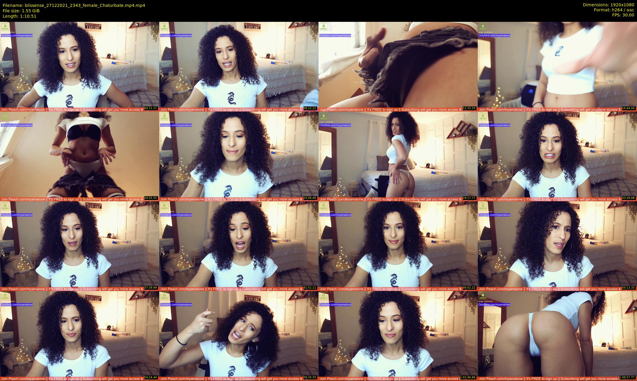 blissense — 71 minute Chaturbate female cam show recording, 1080p, Dec 27, 2021