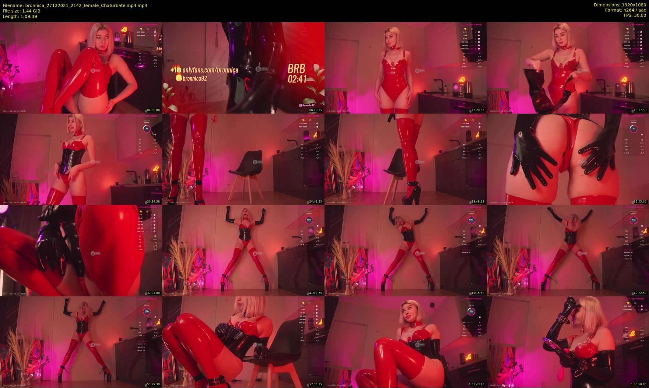 bronnica — 70 minute Chaturbate female cam show recording, 1080p, Dec 27, 2021