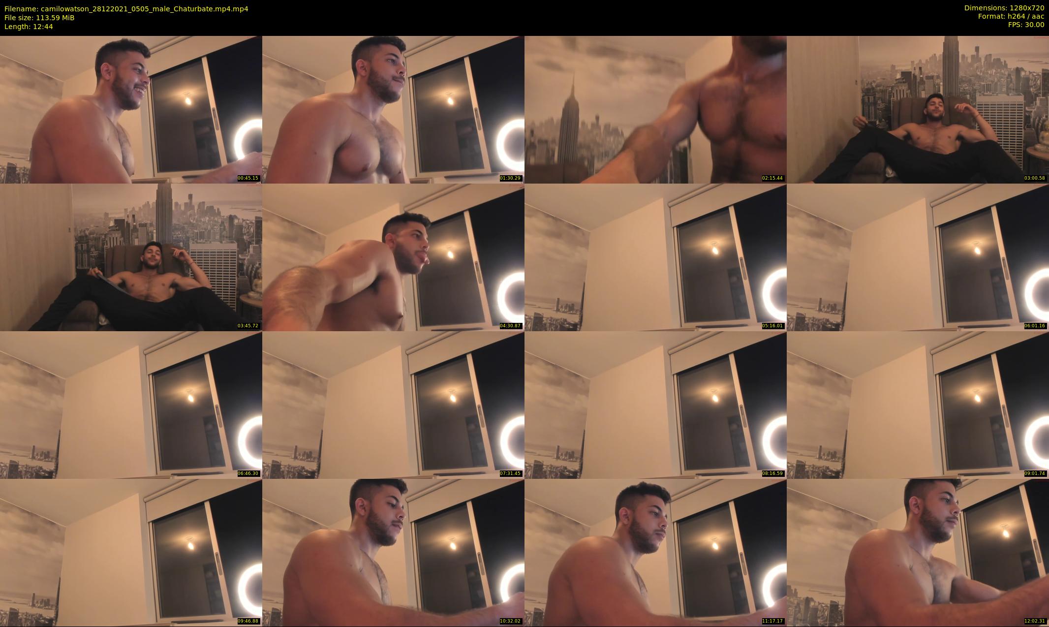 camilowatson — 13 minute Chaturbate male cam show recording, 720p, Dec 28, 2021