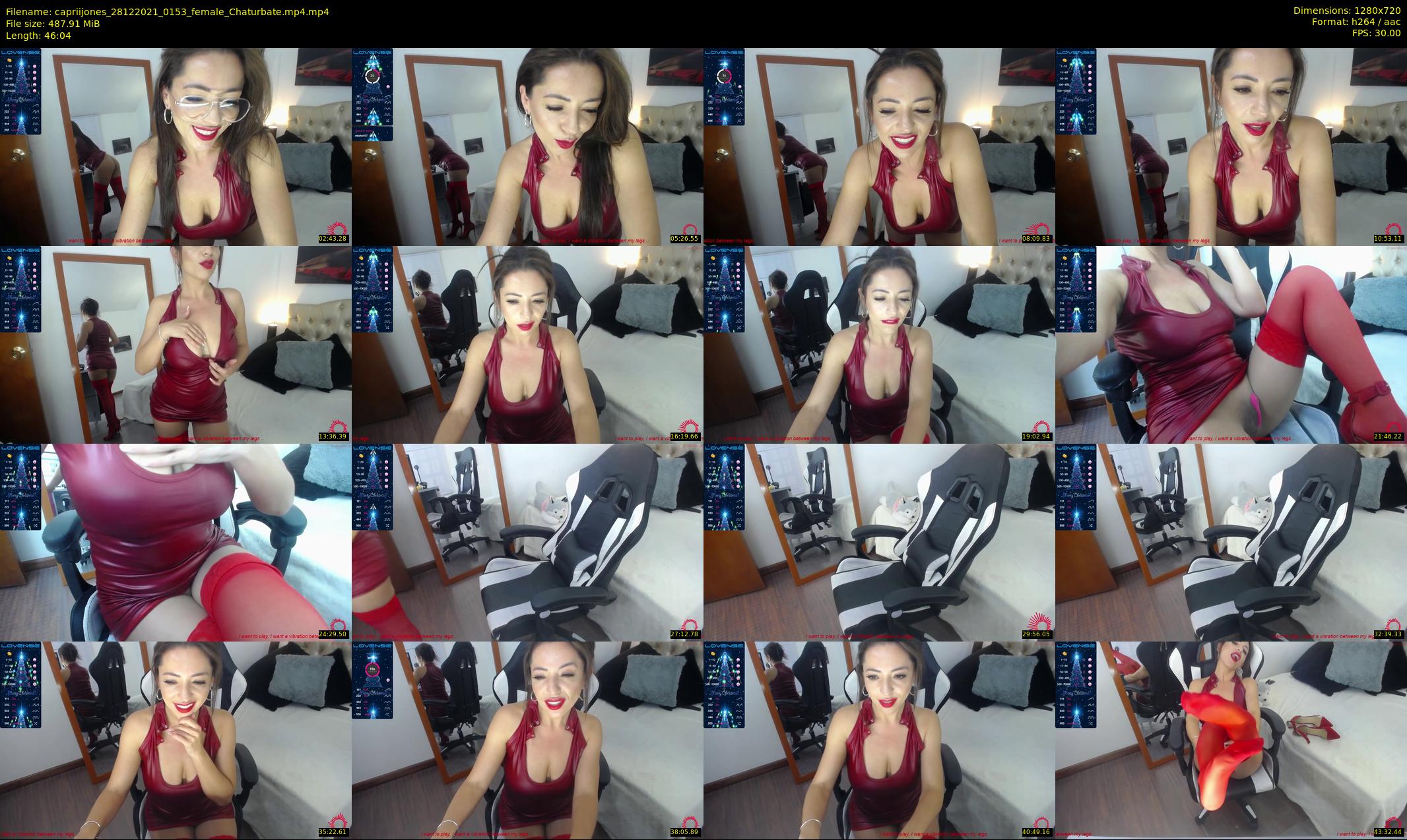 capriijones — 47 minute Chaturbate female cam show recording, 720p, Dec 28, 2021