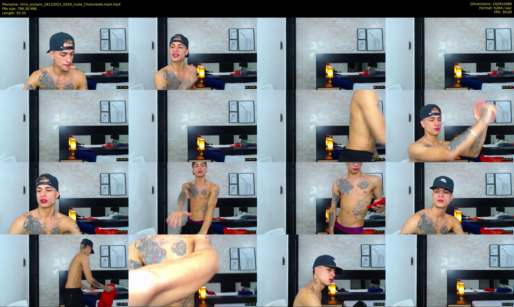 chris_scolaro — 36 minute Chaturbate male cam show recording, 1080p, Dec 28, 2021