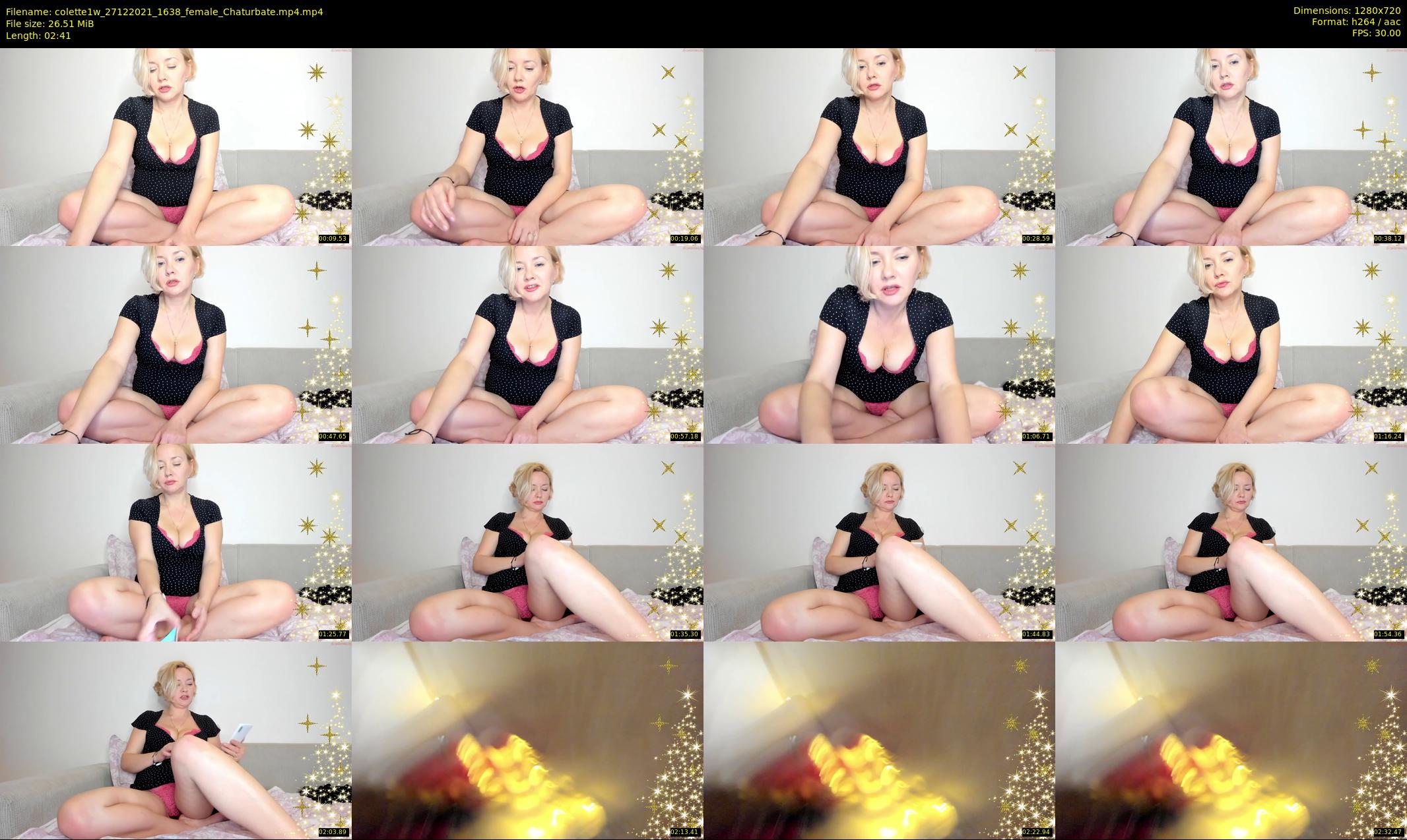 colette1w — 3 minute Chaturbate female cam show recording, 720p, Dec 27, 2021