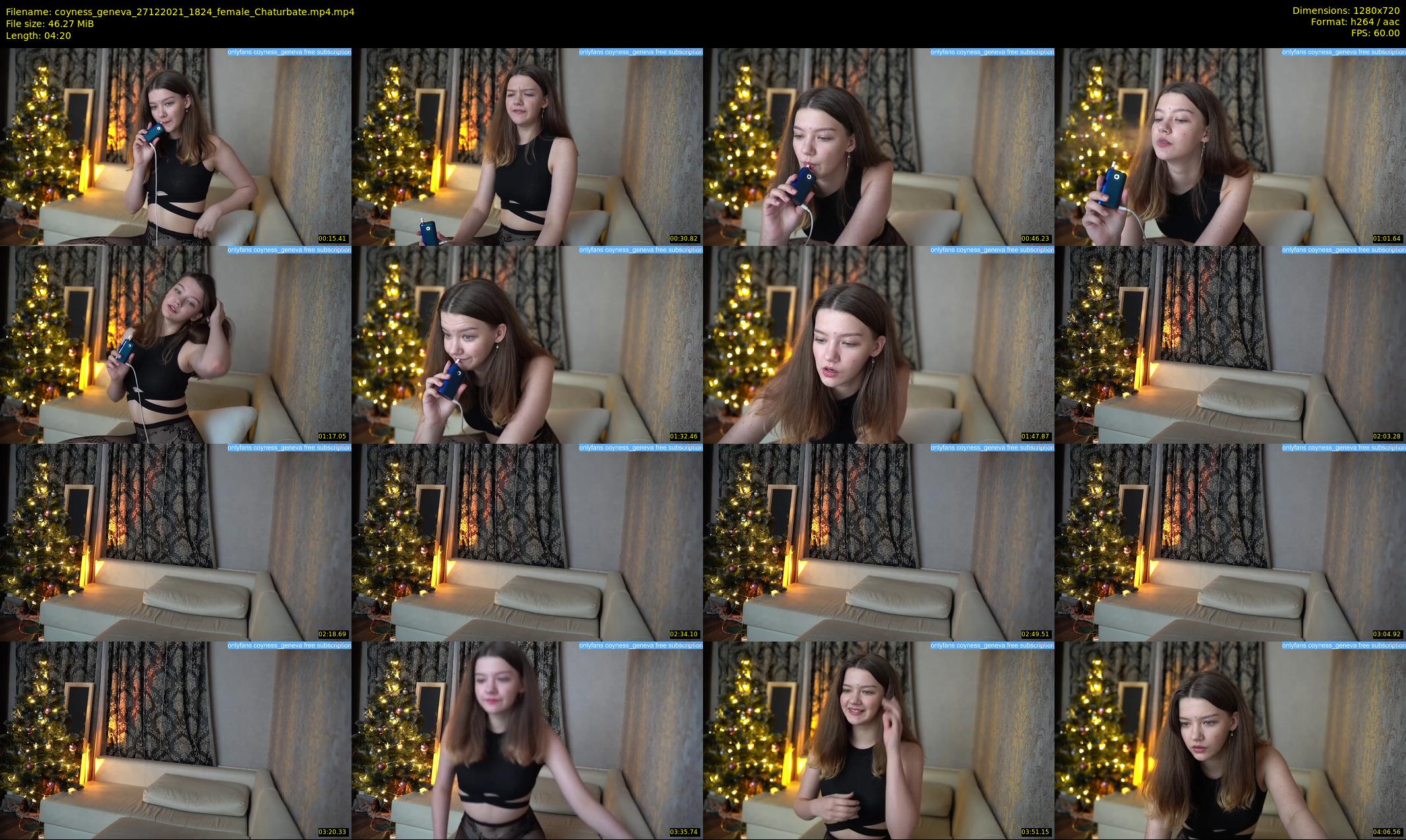 coyness_geneva — 5 minute Chaturbate female cam show recording, 720p, Dec 27, 2021