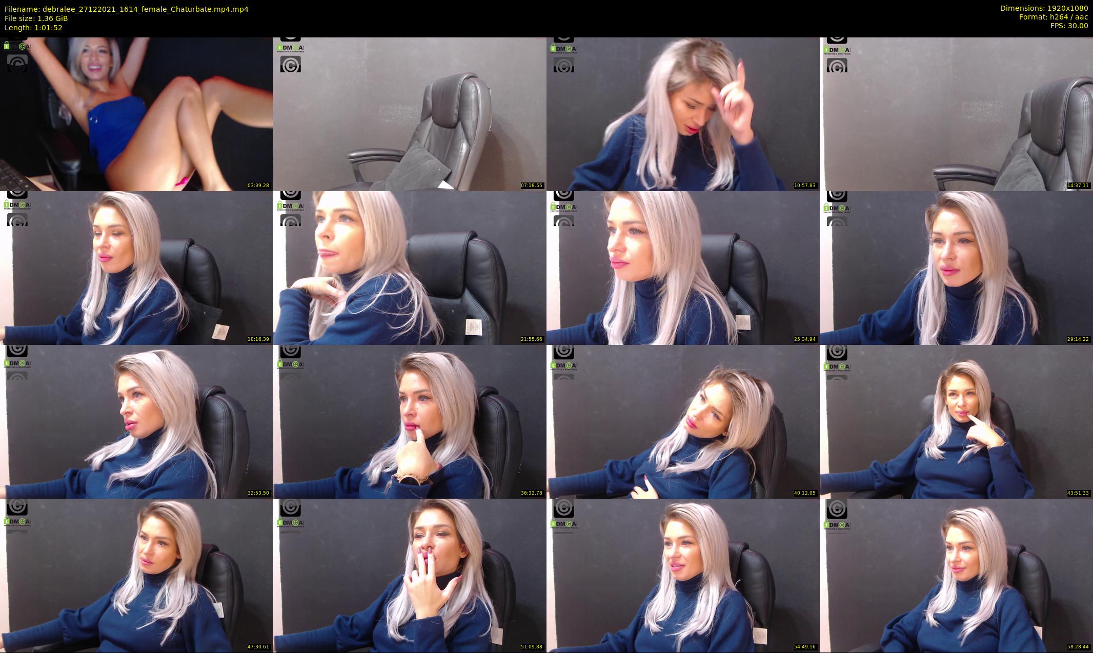 debralee — 62 minute Chaturbate female cam show recording, 1080p, Dec 27, 2021