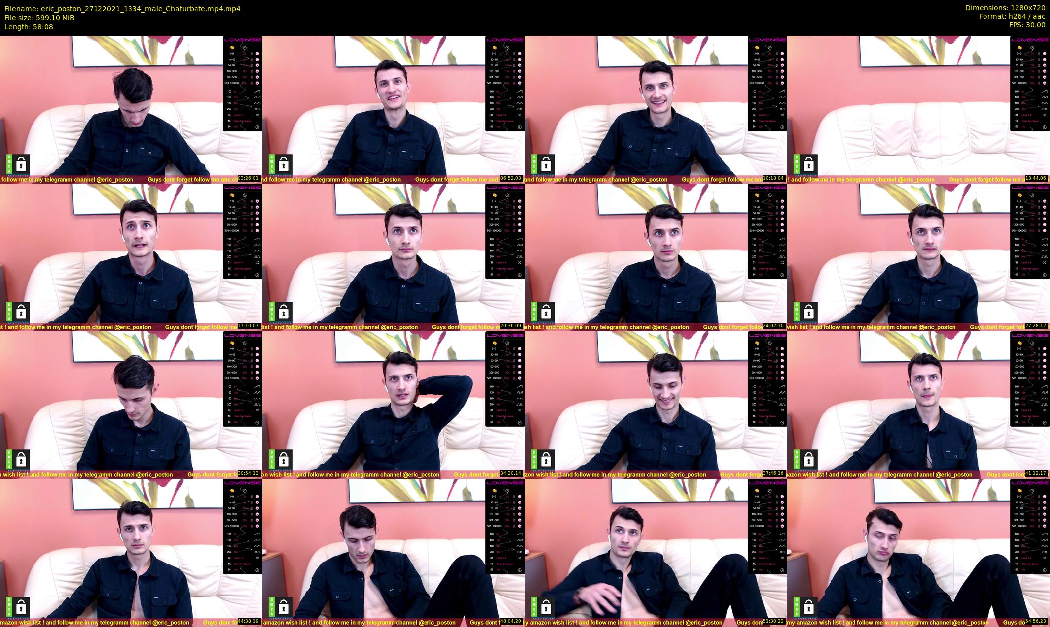 eric_poston — 59 minute Chaturbate male cam show recording, 720p, Dec 27, 2021