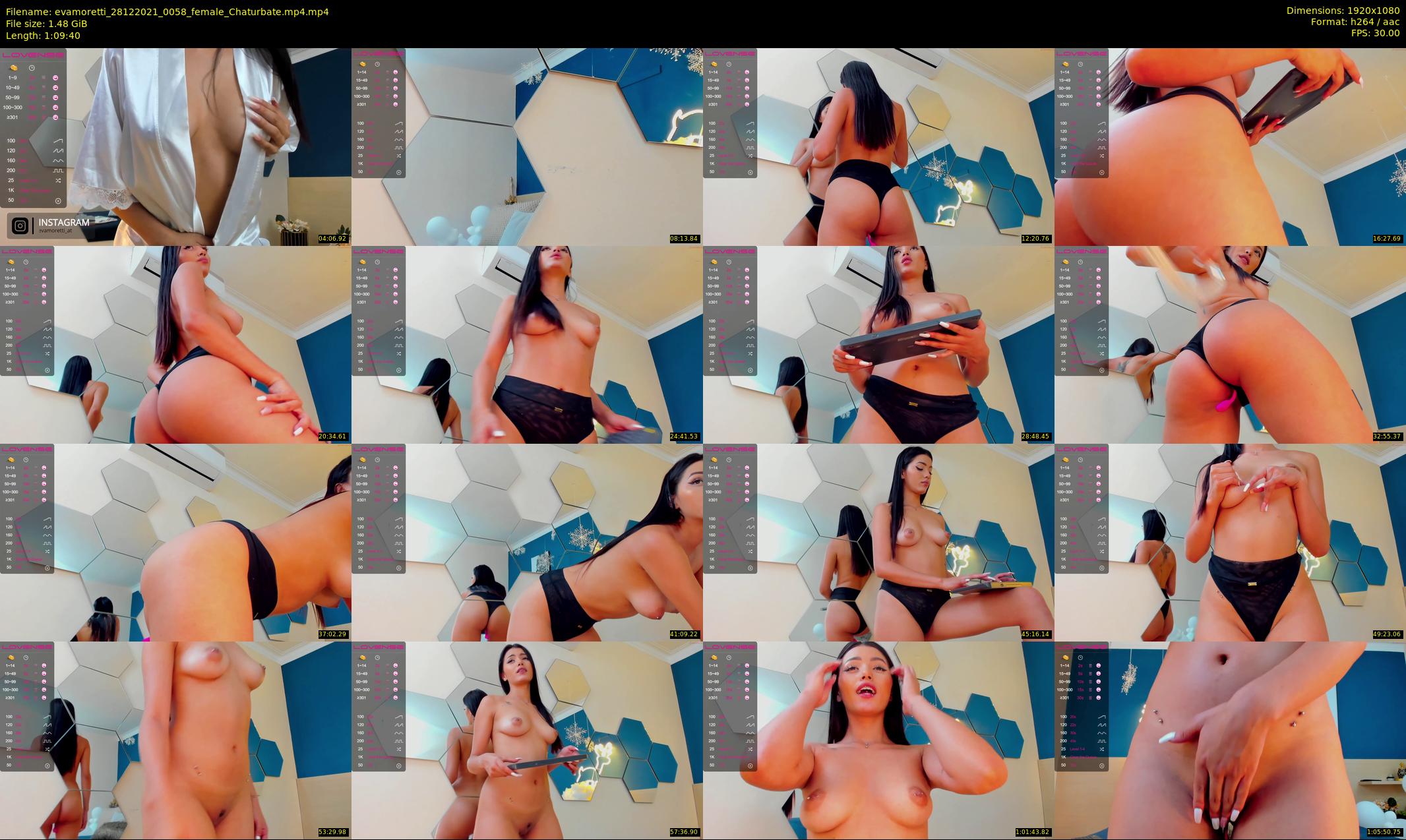 evamoretti — 70 minute Chaturbate female cam show recording, 1080p, Dec 28, 2021