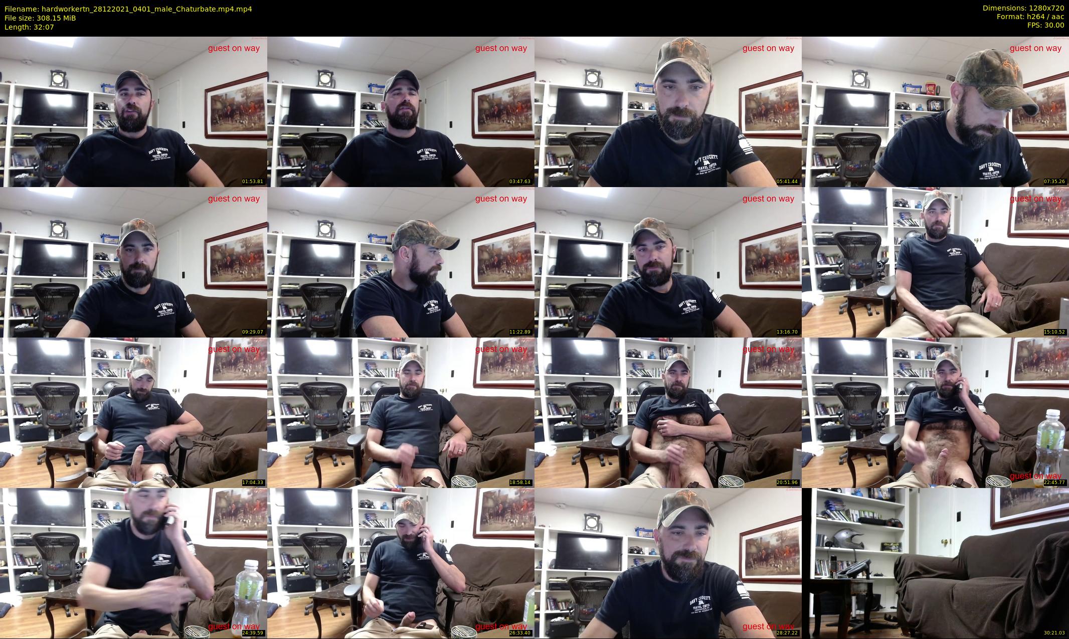 hardworkertn — 33 minute Chaturbate male cam show recording, 720p, Dec 28, 2021