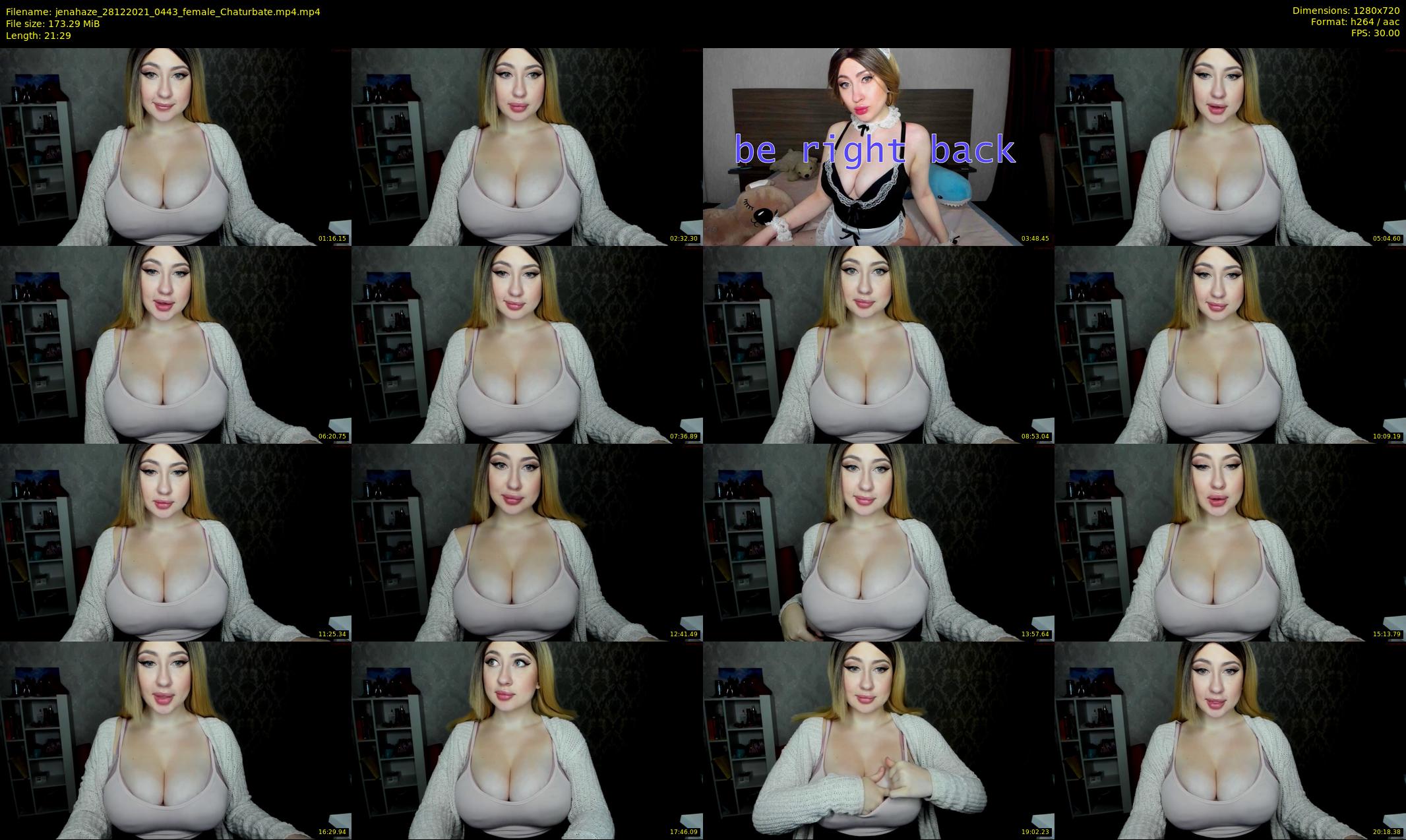 jenahaze — 22 minute Chaturbate female cam show recording, 720p, Dec 28, 2021