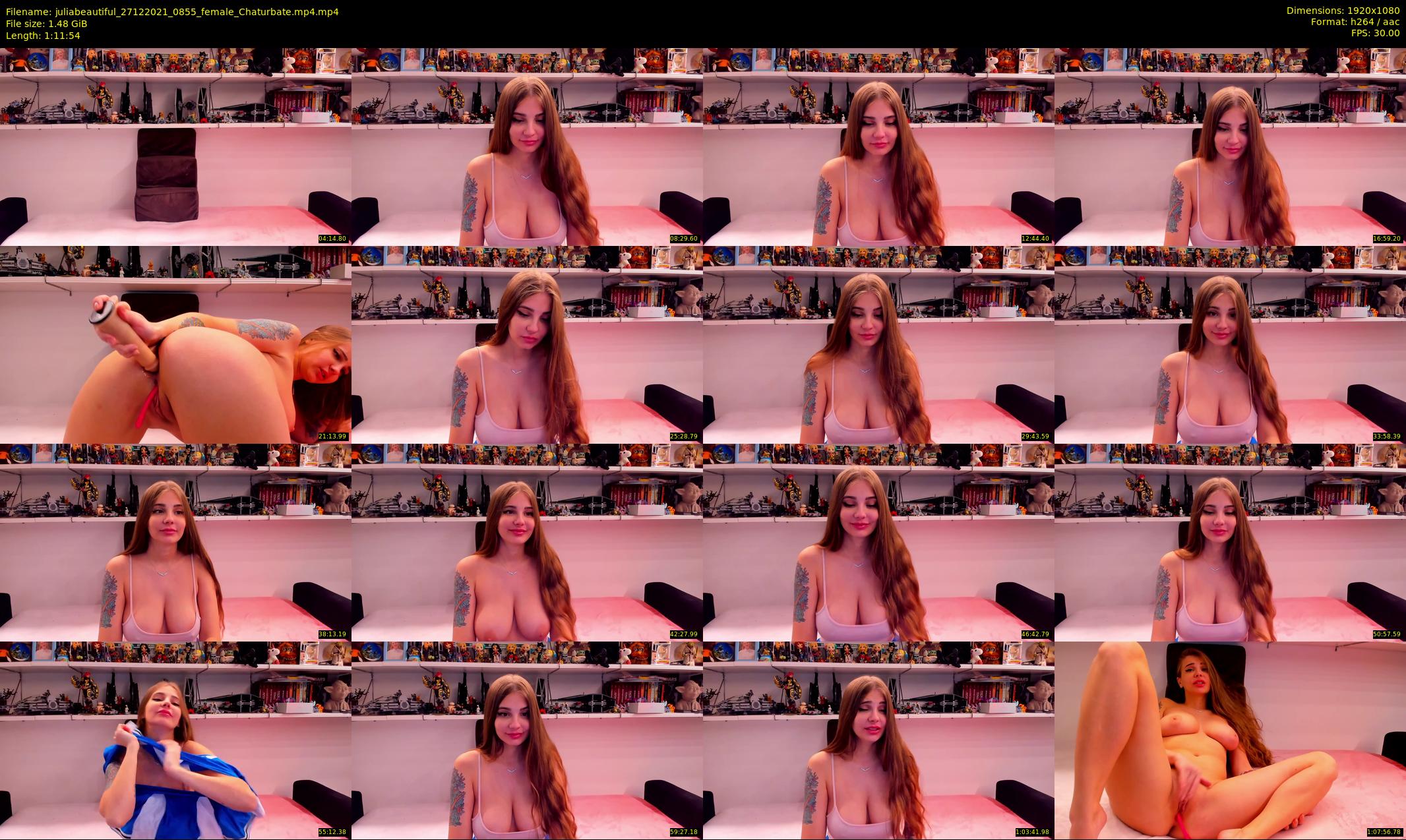 juliabeautiful — 72 minute Chaturbate female cam show recording, 1080p, Dec 27, 2021