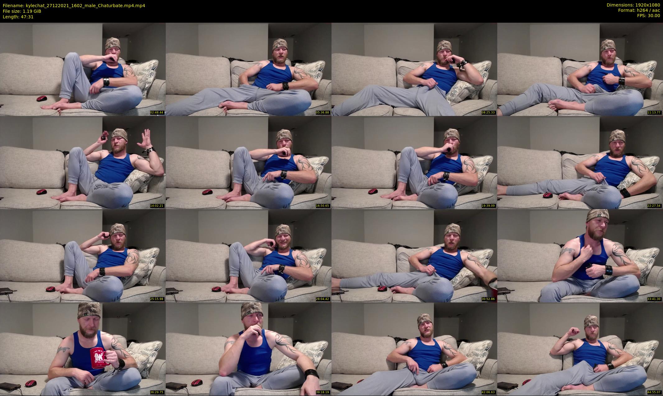 kylechat — 48 minute Chaturbate male cam show recording, 1080p, Dec 27, 2021