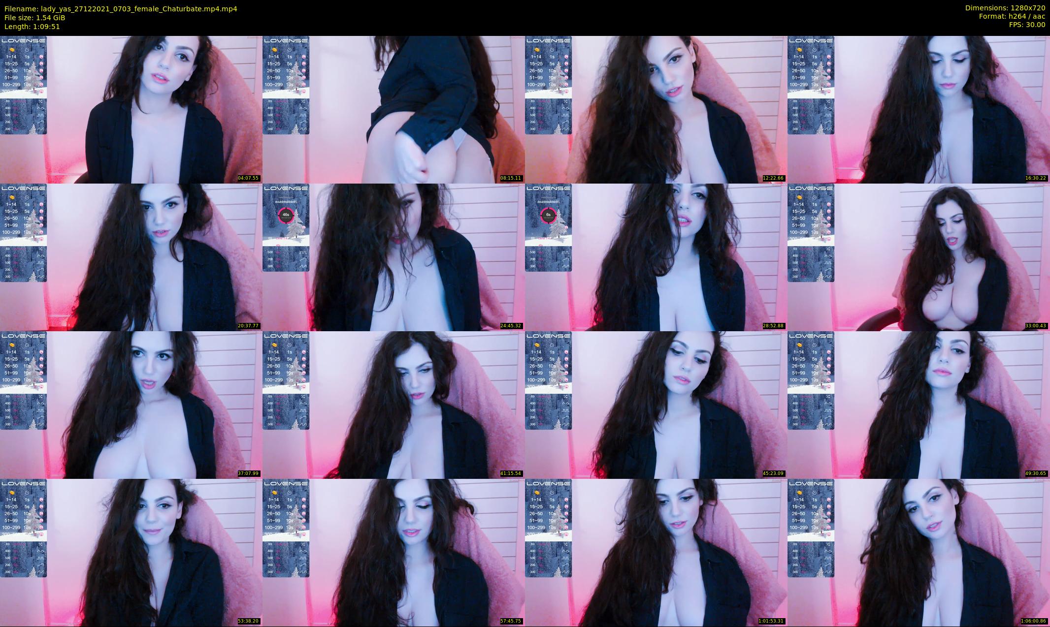 lady_yas — 70 minute Chaturbate female cam show recording, 720p, Dec 27, 2021