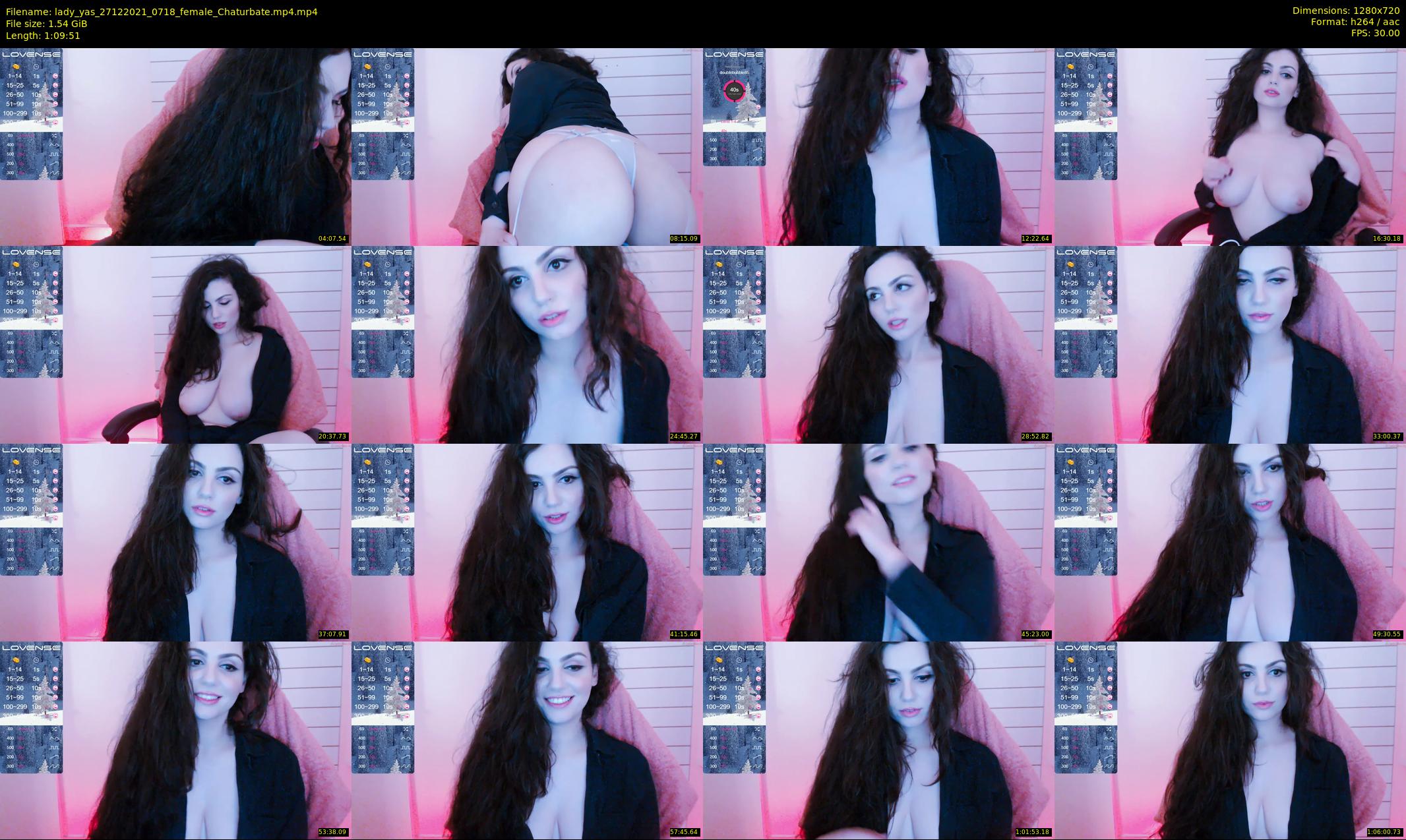 lady_yas — 70 minute Chaturbate female cam show recording, 720p, Dec 27, 2021