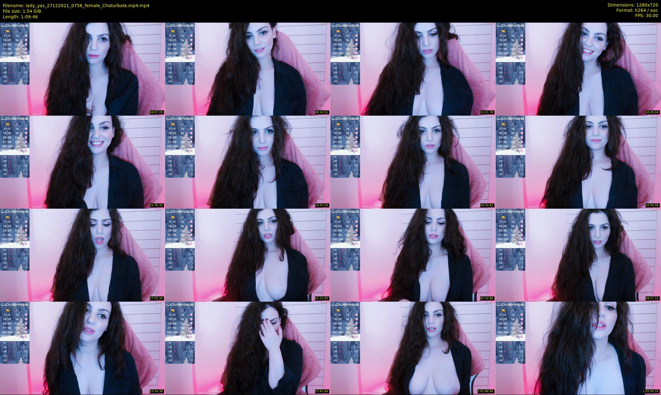 lady_yas — 70 minute Chaturbate female cam show recording, 720p, Dec 27, 2021
