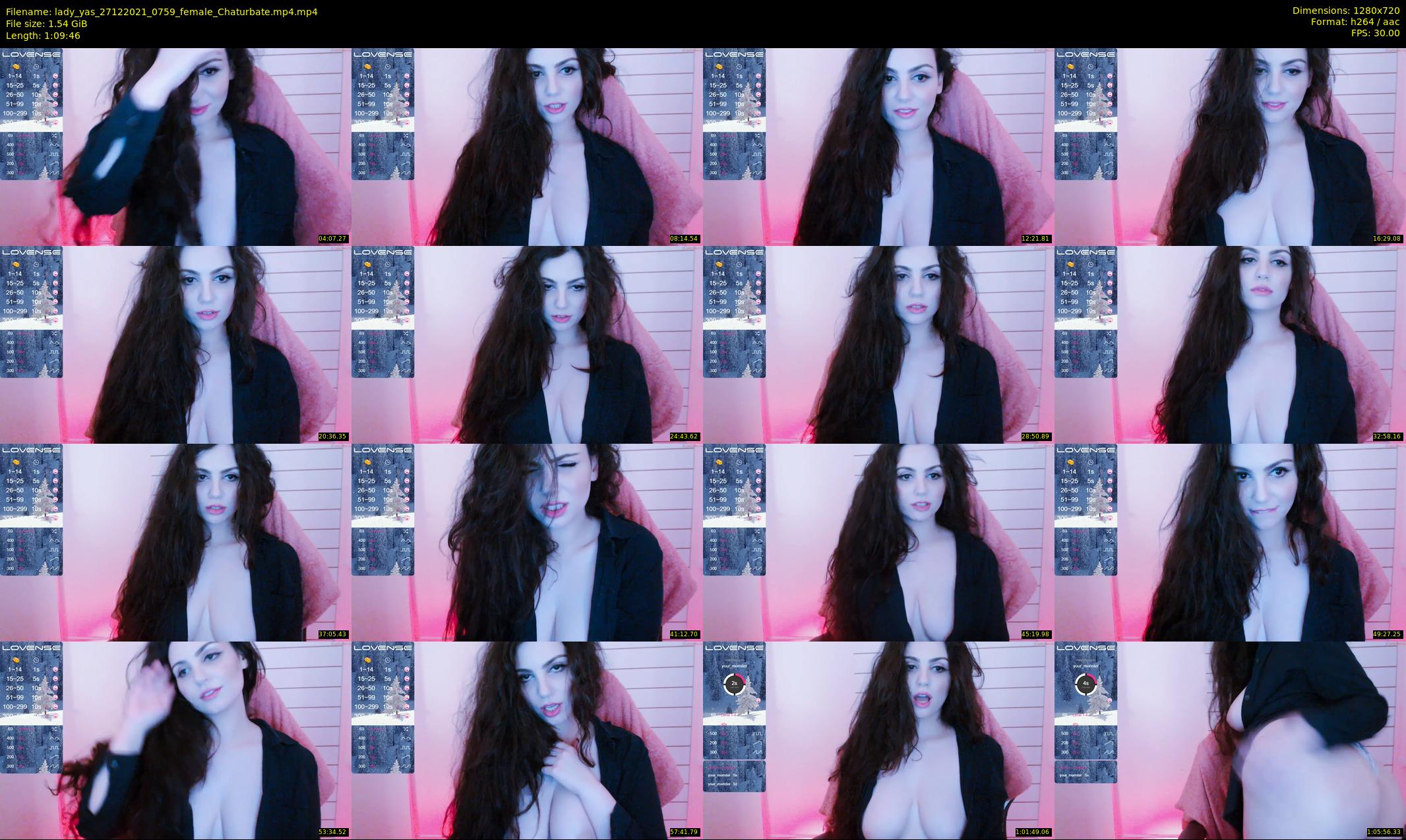lady_yas — 70 minute Chaturbate female cam show recording, 720p, Dec 27, 2021