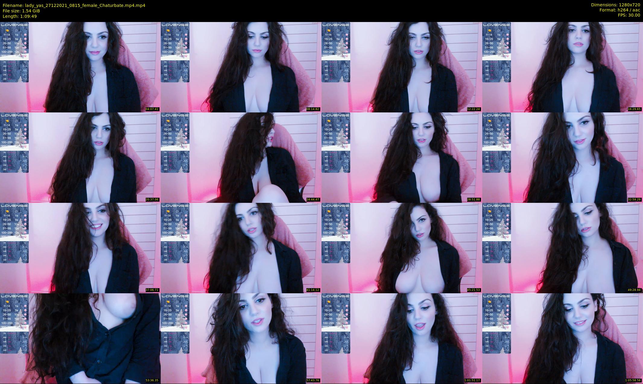 lady_yas — 70 minute Chaturbate female cam show recording, 720p, Dec 27, 2021