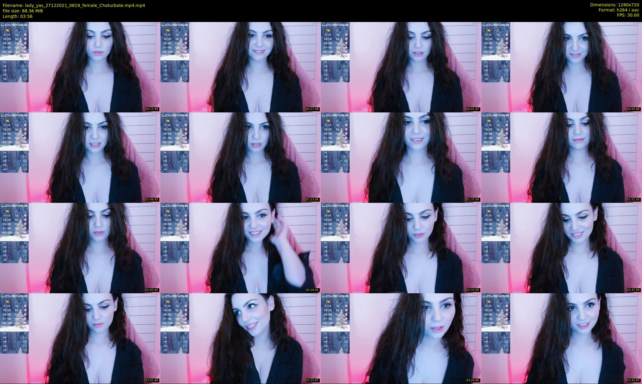 lady_yas — 4 minute Chaturbate female cam show recording, 720p, Dec 27, 2021