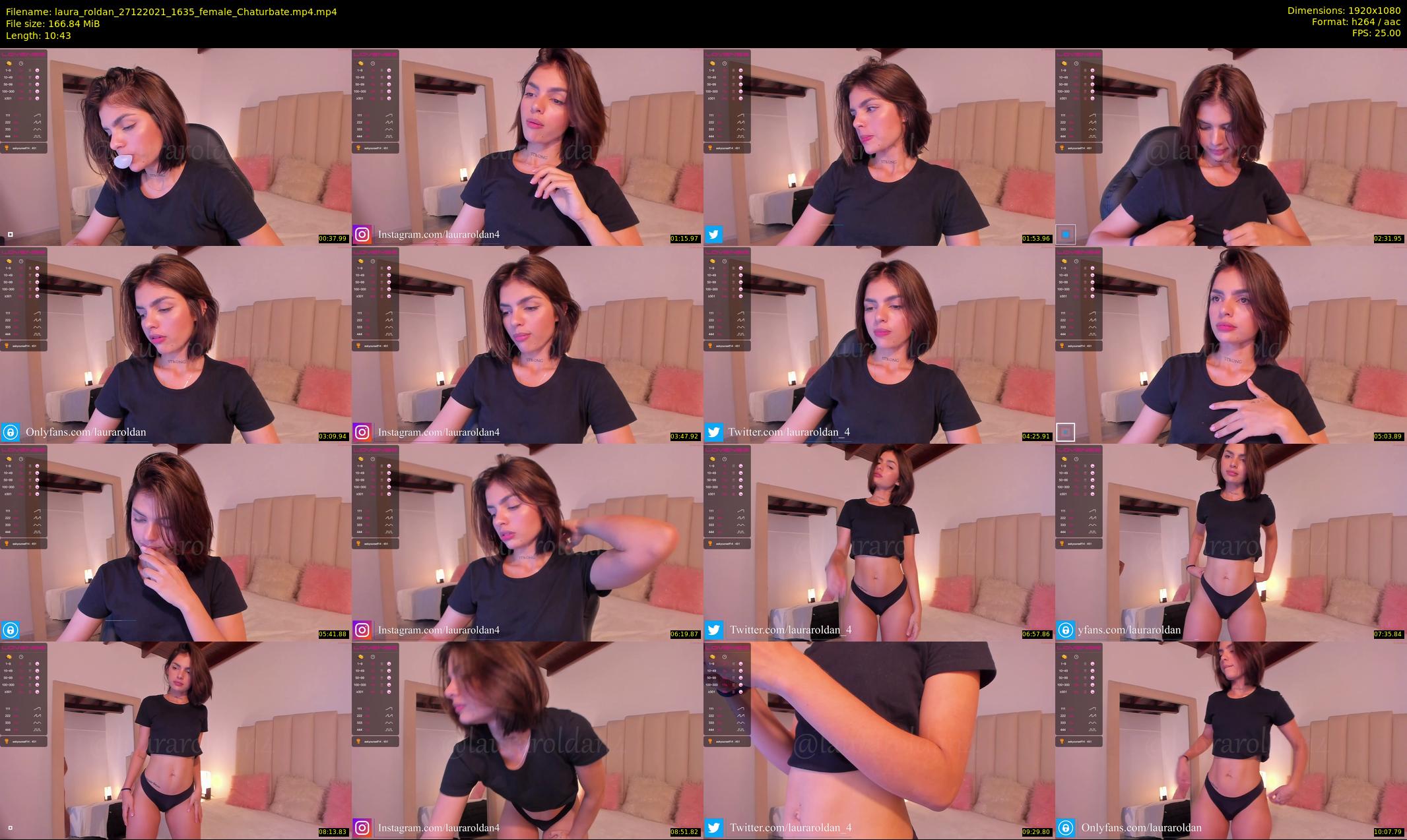 laura_roldan — 11 minute Chaturbate female cam show recording, 1080p, Dec 27, 2021