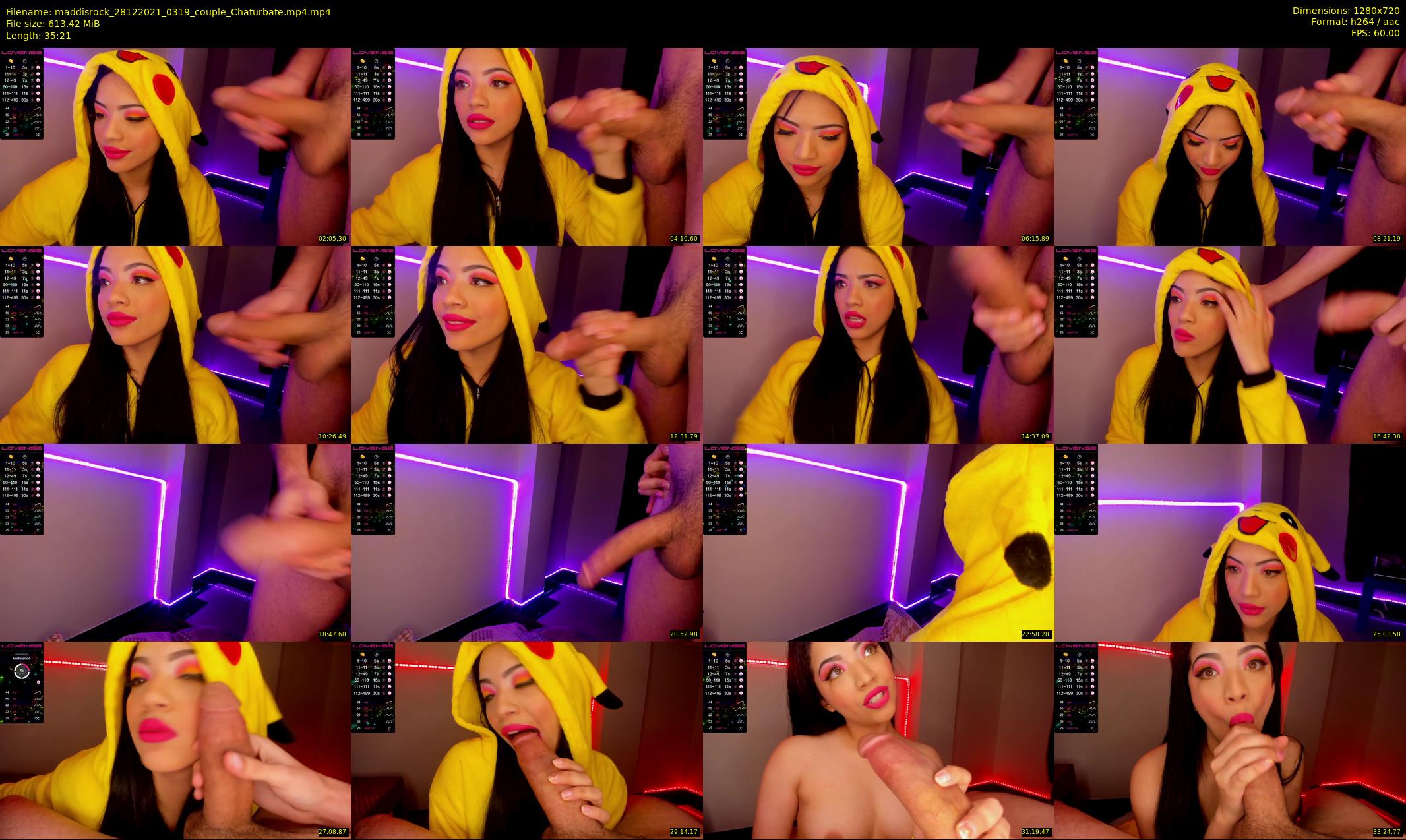 maddisrock — 36 minute Chaturbate couple cam show recording, 720p, Dec 28, 2021