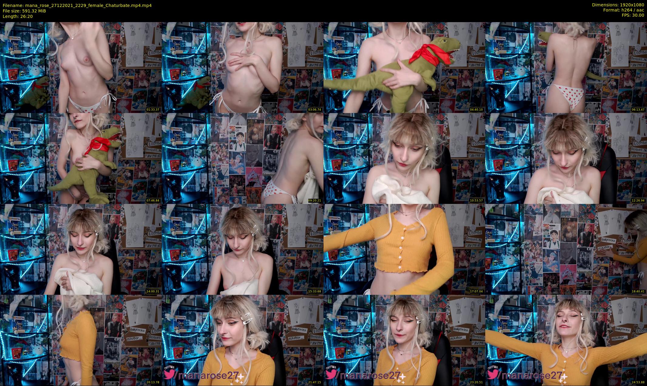 mana_rose — 27 minute Chaturbate female cam show recording, 1080p, Dec 27, 2021