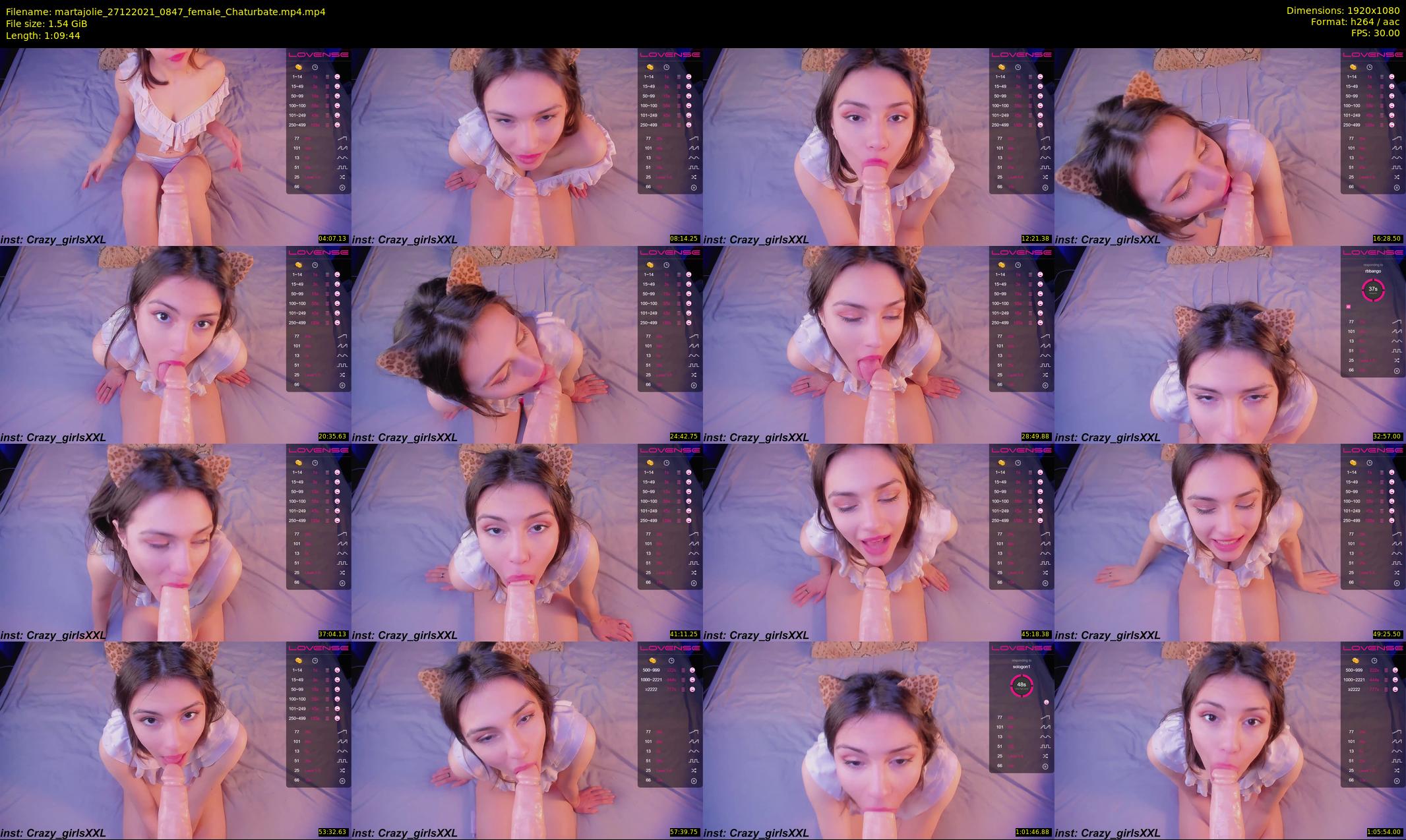 martajolie — 70 minute Chaturbate female cam show recording, 1080p, Dec 27, 2021