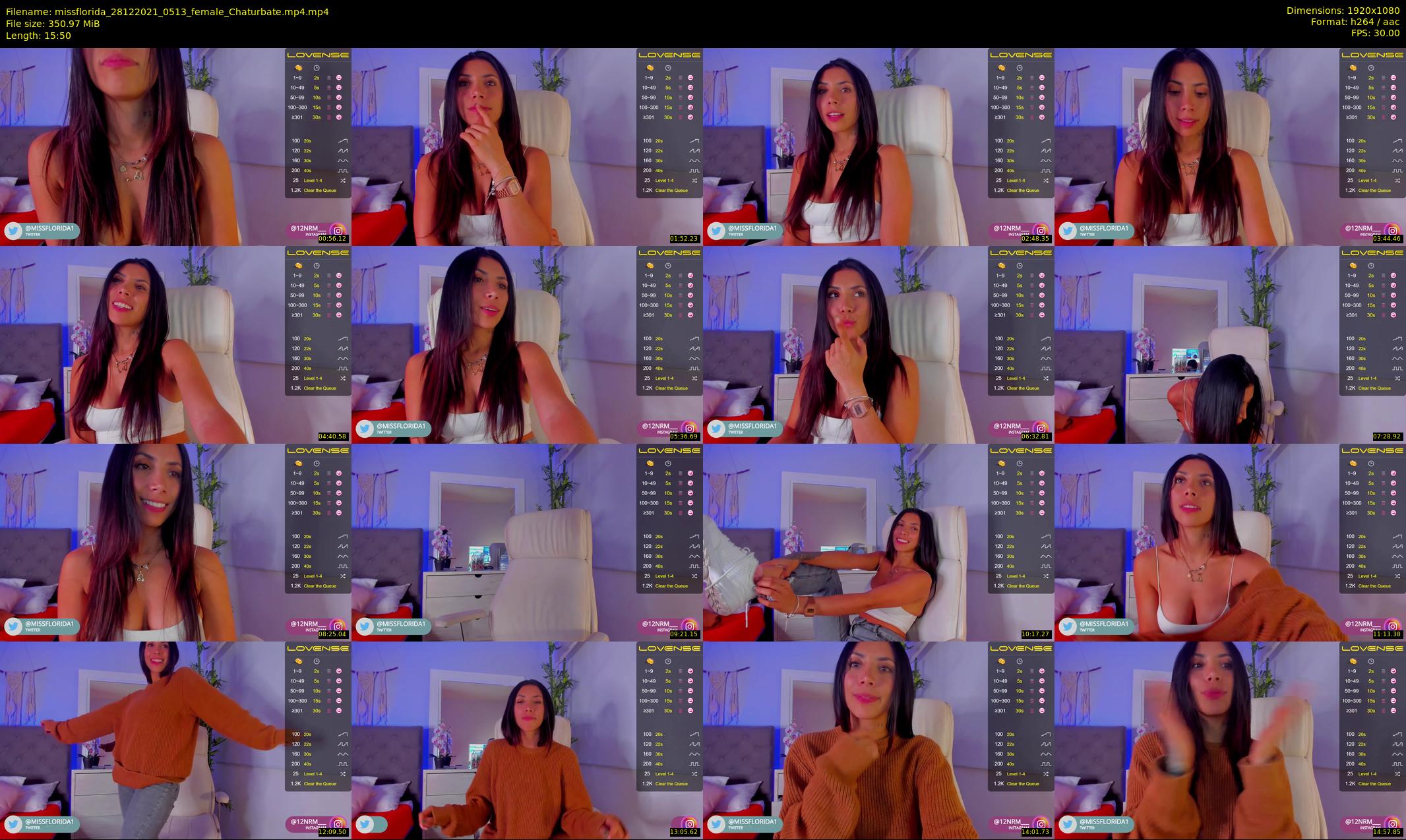 missflorida — 16 minute Chaturbate female cam show recording, 1080p, Dec 28, 2021