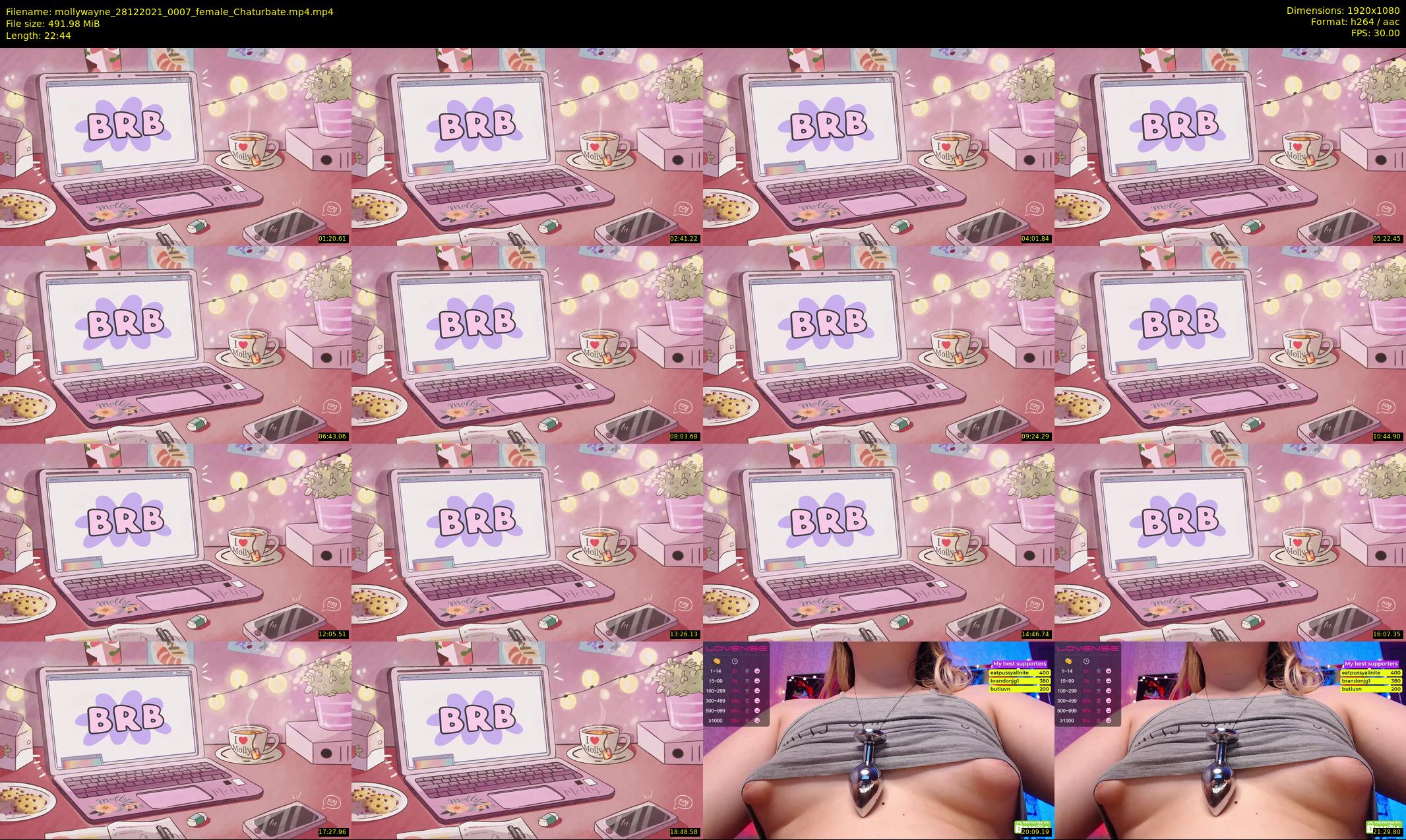 mollywayne — 23 minute Chaturbate female cam show recording, 1080p, Dec 28, 2021