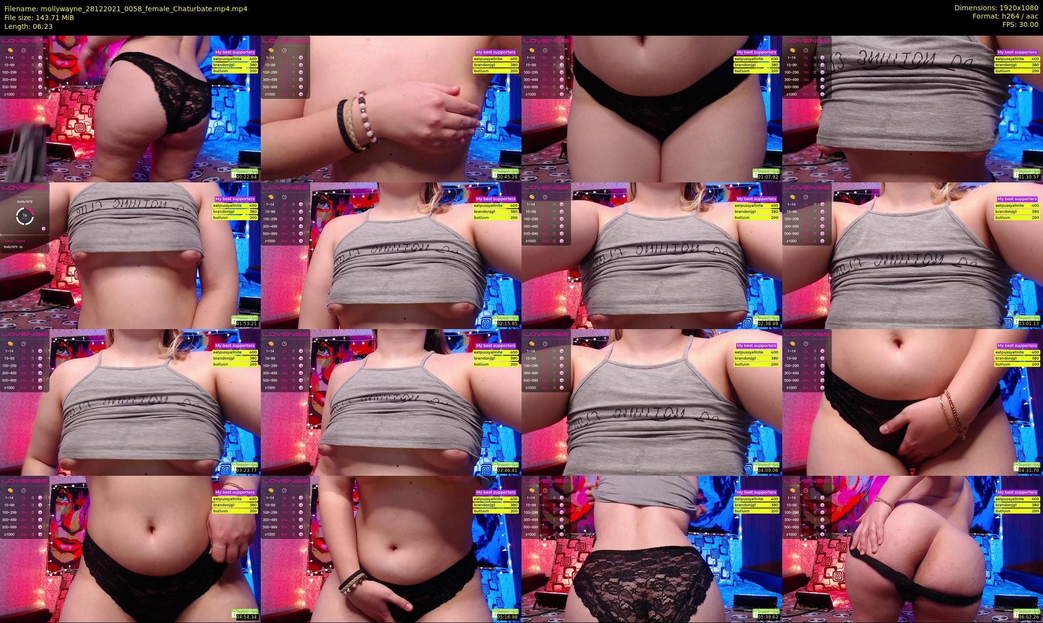 mollywayne — 7 minute Chaturbate female cam show recording, 1080p, Dec 28, 2021