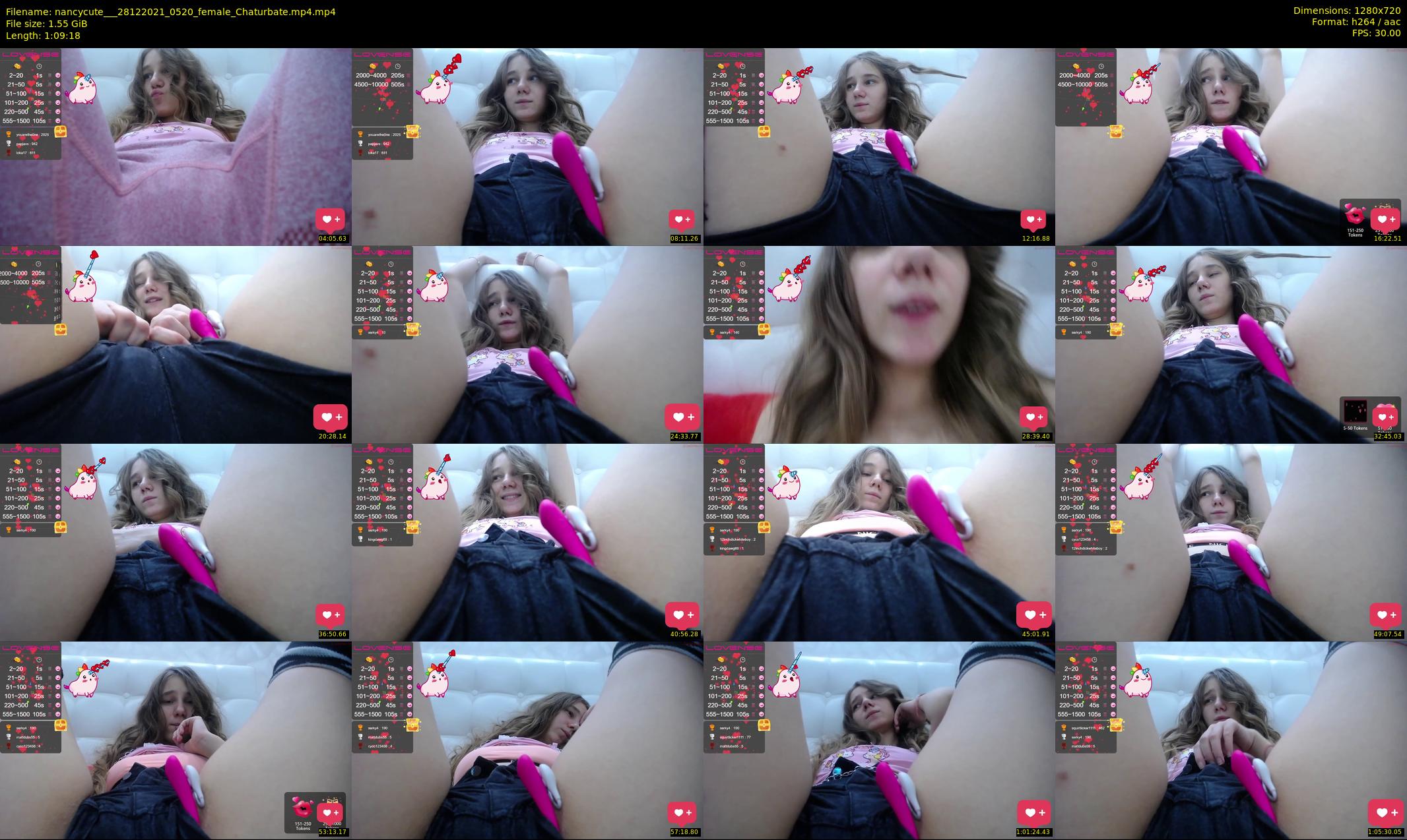 nancycute__ — 70 minute Chaturbate female cam show recording, 720p, Dec 28, 2021