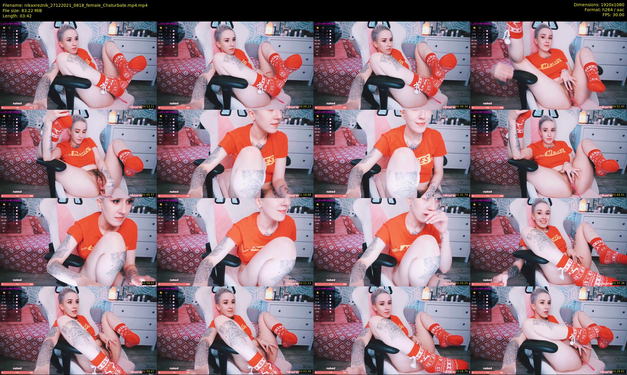 nikaxreznik — 4 minute Chaturbate female cam show recording, 1080p, Dec 27, 2021
