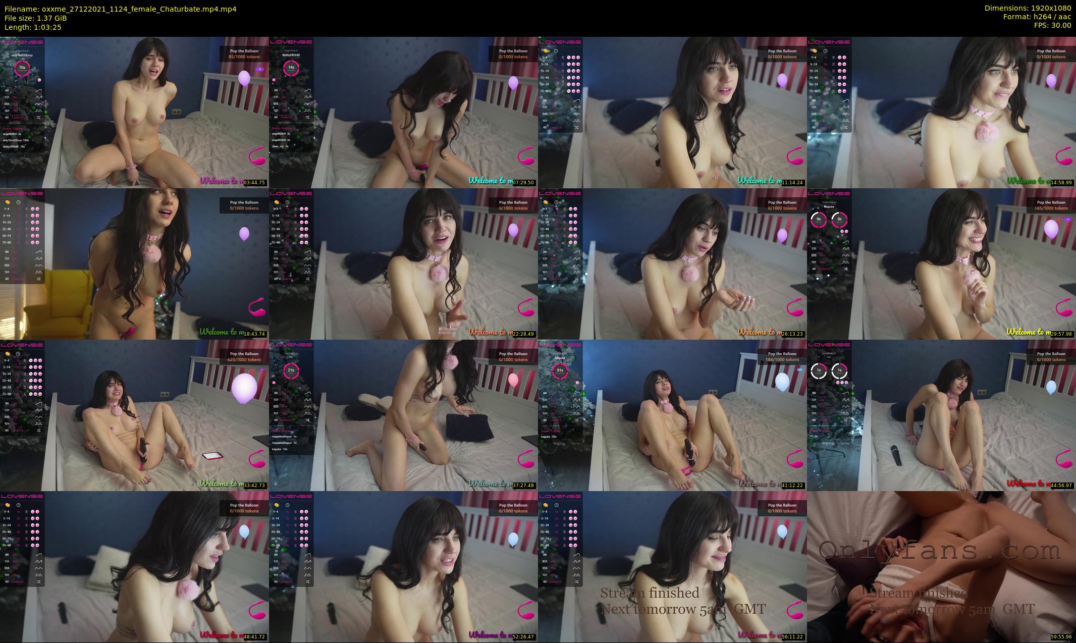 oxxme — 64 minute Chaturbate female cam show recording, 1080p, Dec 27, 2021