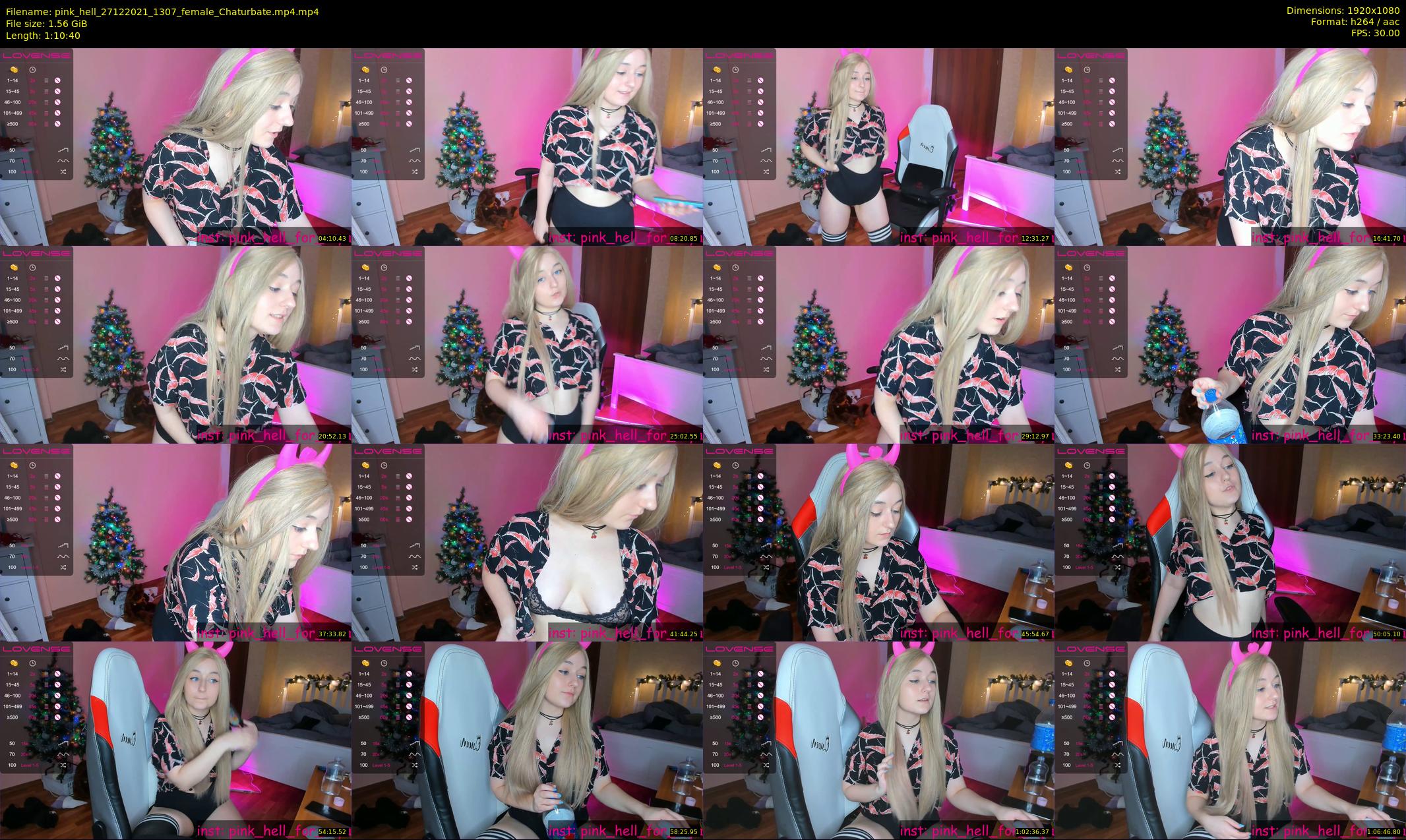 pink_hell — 71 minute Chaturbate female cam show recording, 1080p, Dec 27, 2021