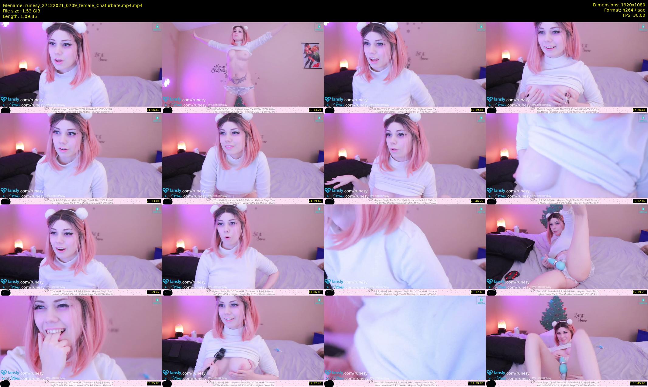 runesy — 70 minute Chaturbate female cam show recording, 1080p, Dec 27, 2021