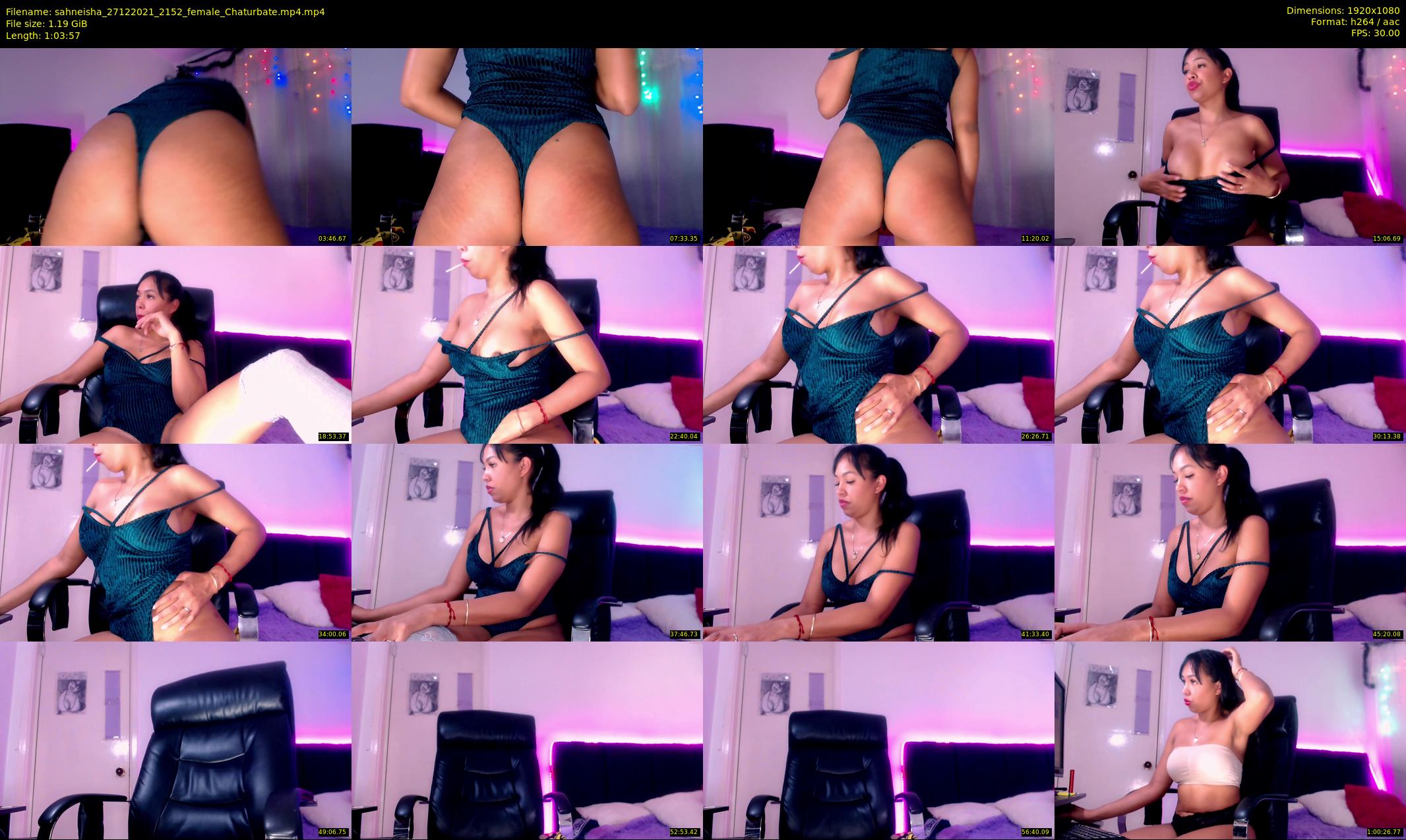 sahneisha — 64 minute Chaturbate female cam show recording, 1080p, Dec 27, 2021
