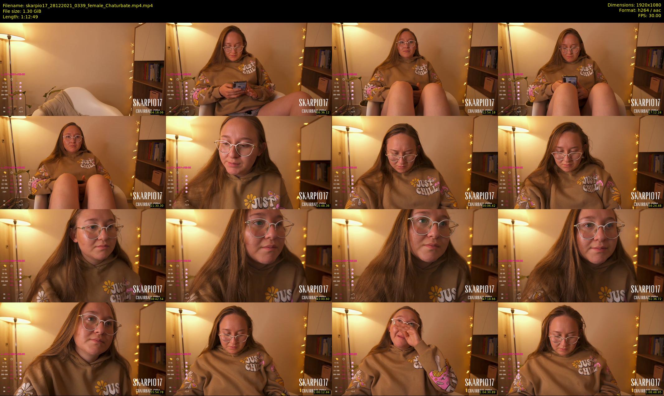 skarpio17 — 73 minute Chaturbate female cam show recording, 1080p, Dec 28, 2021
