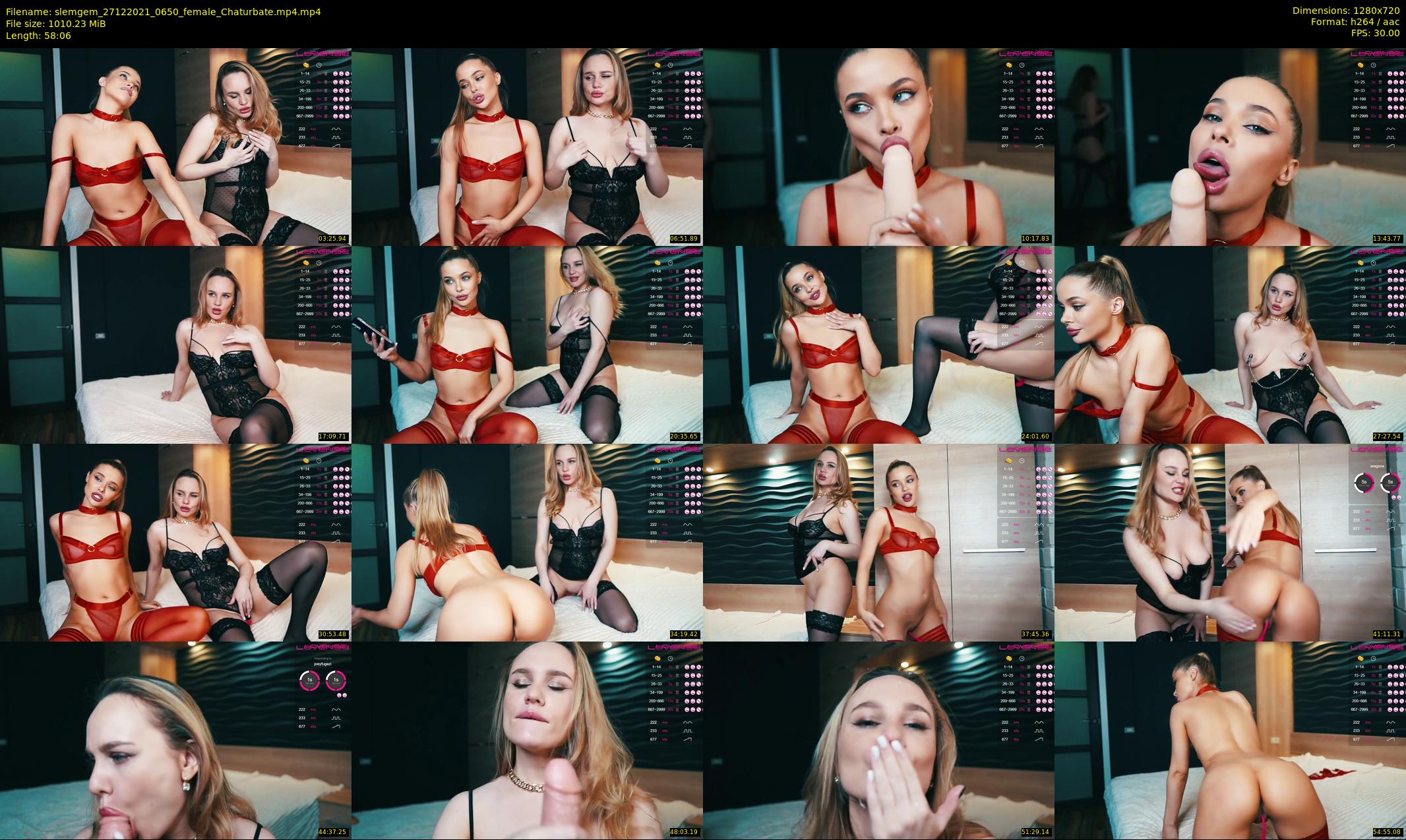 slemgem — 59 minute Chaturbate couple cam show recording, 720p, Dec 27, 2021