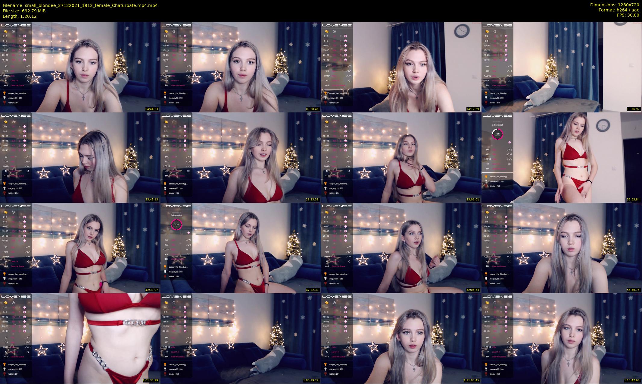 small_blondee — 81 minute Chaturbate female cam show recording, 720p, Dec 27, 2021