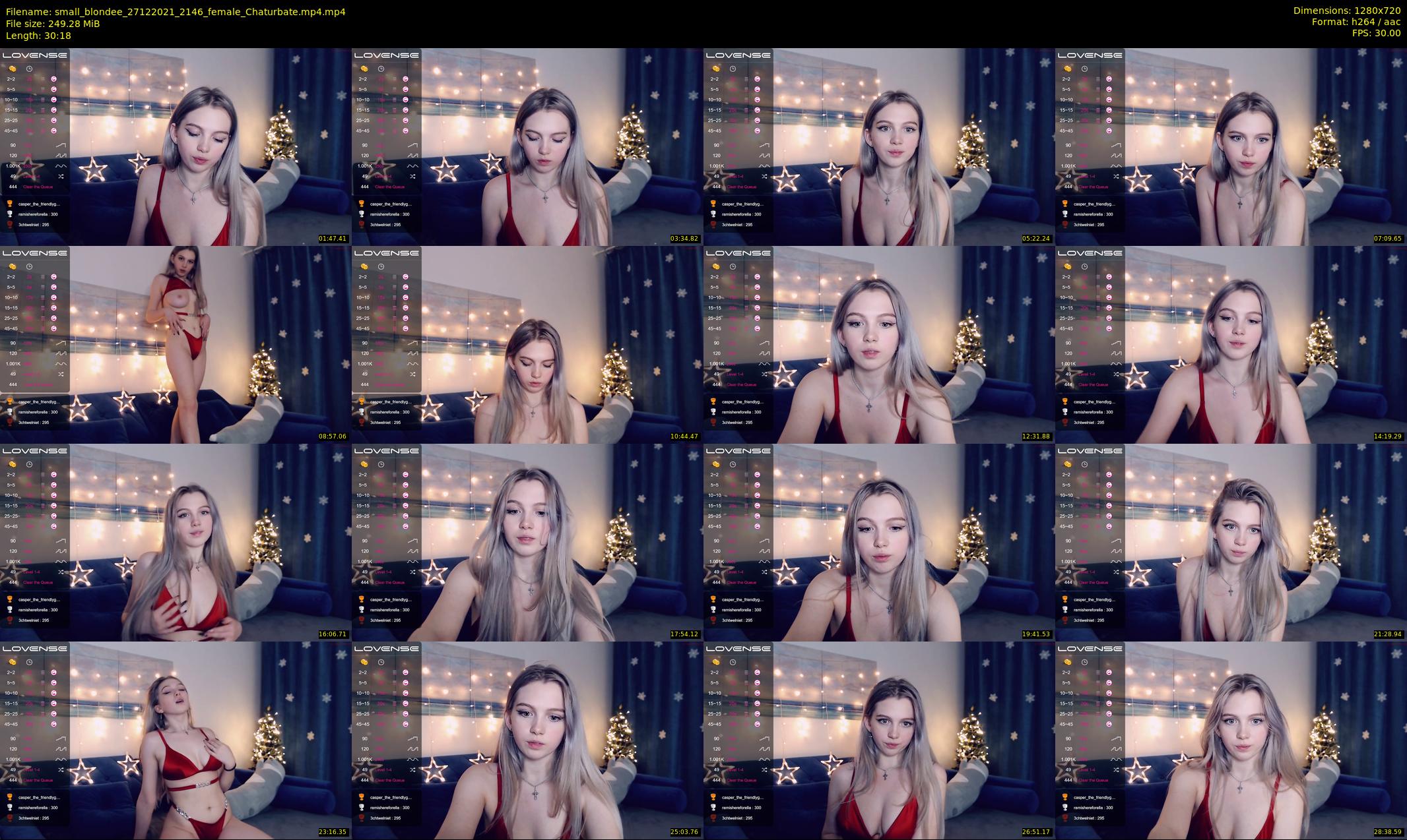 small_blondee — 31 minute Chaturbate female cam show recording, 720p, Dec 27, 2021