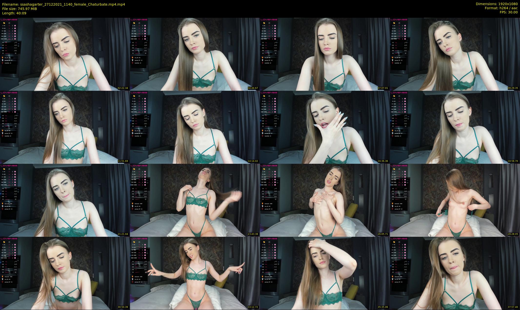ssashagarter — 41 minute Chaturbate female cam show recording, 1080p, Dec 27, 2021