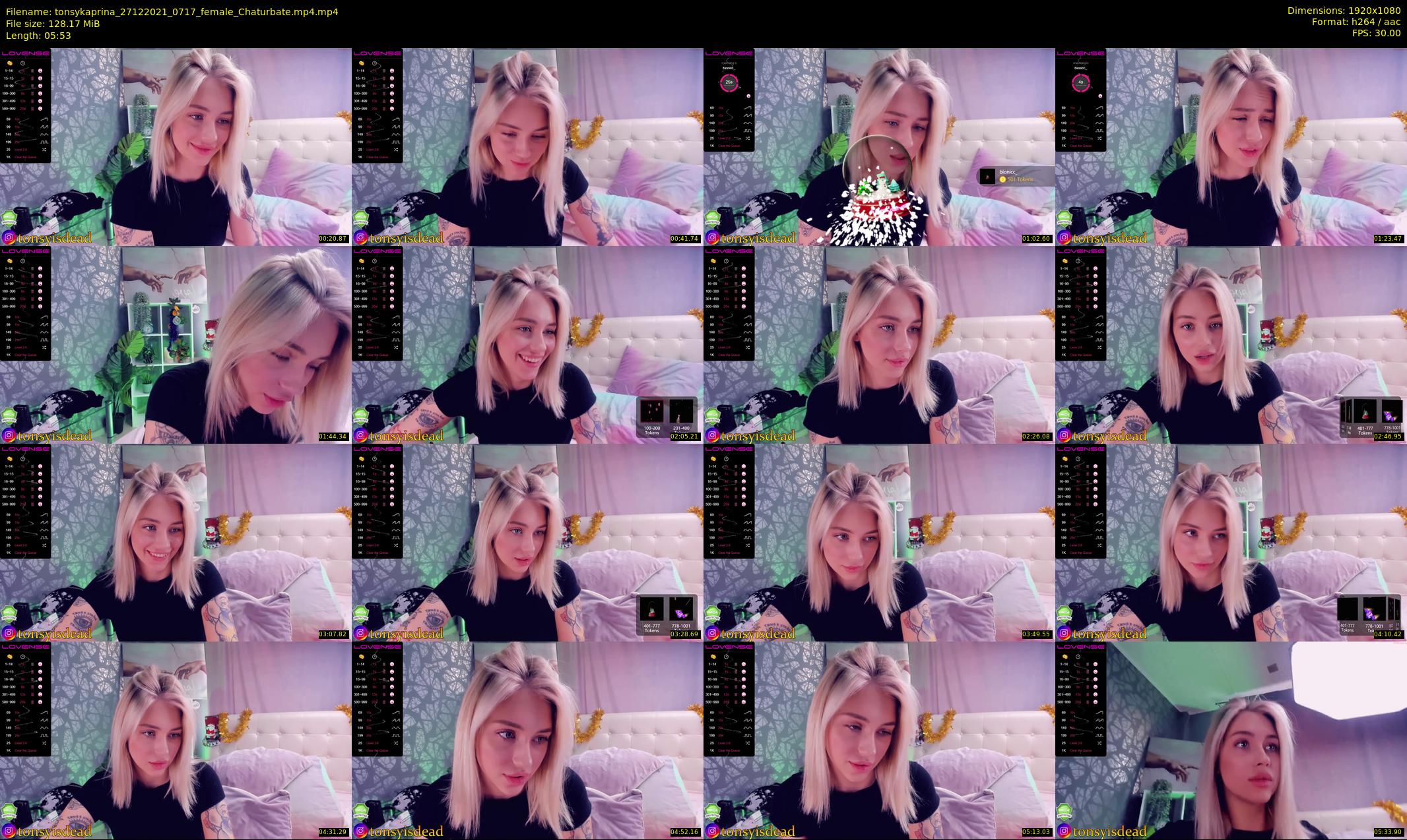 tonsykaprina — 6 minute Chaturbate couple cam show recording, 1080p, Dec 27, 2021