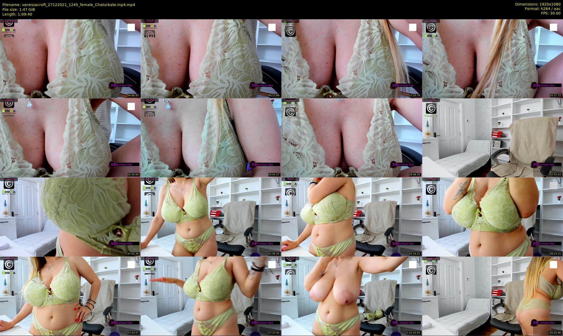 vanessacroft — 70 minute Chaturbate female cam show recording, 1080p, Dec 27, 2021