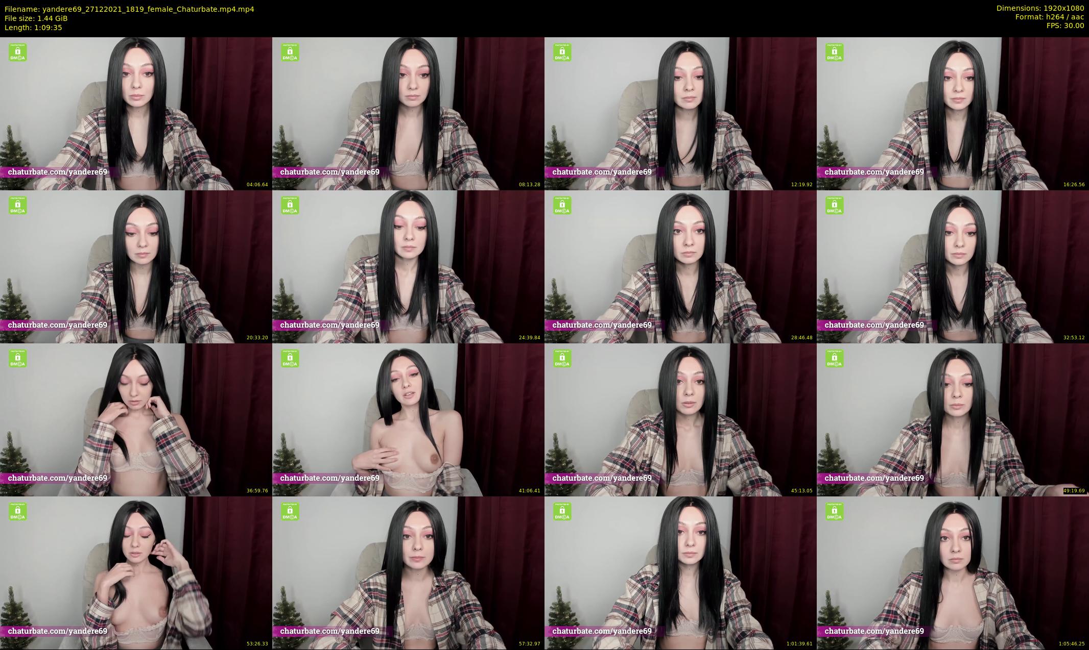 yandere69 — 70 minute Chaturbate female cam show recording, 1080p, Dec 27, 2021