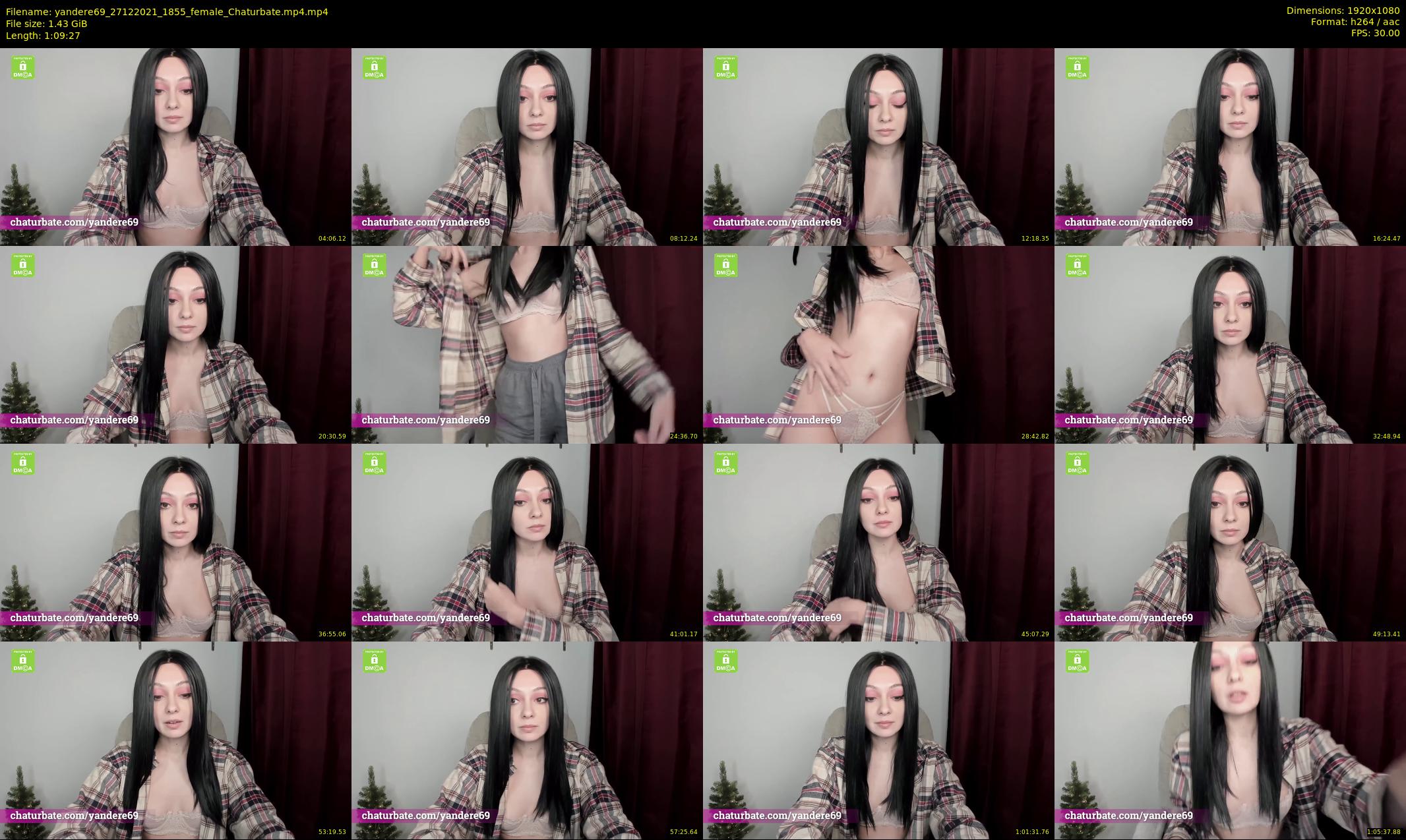 yandere69 — 70 minute Chaturbate female cam show recording, 1080p, Dec 27, 2021