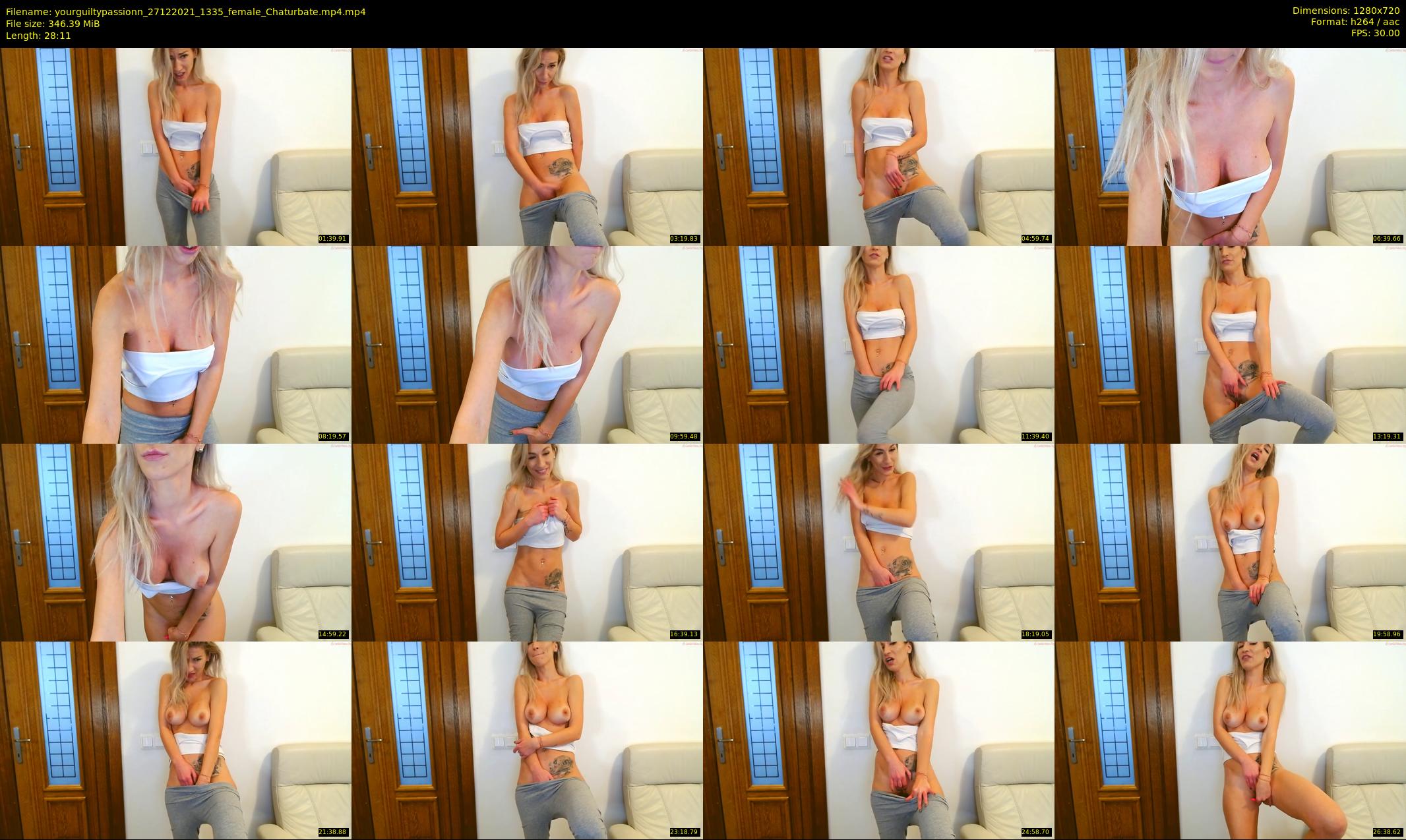 yourguiltypassionn — 29 minute Chaturbate female cam show recording, 720p, Dec 27, 2021