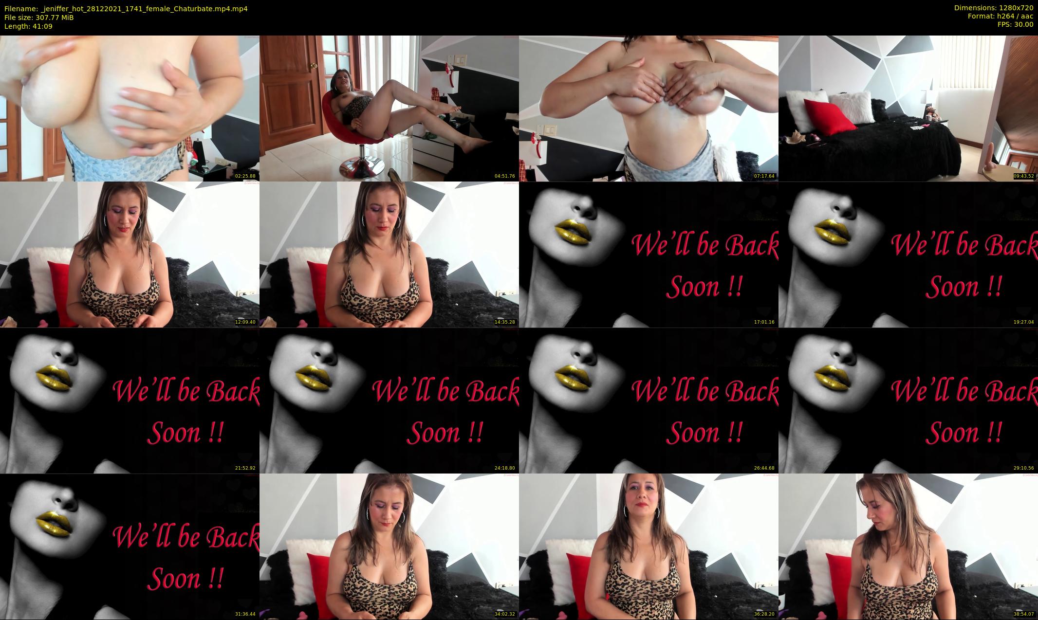 _jeniffer_hot — 42 minute Chaturbate female cam show recording, 720p, Dec 28, 2021