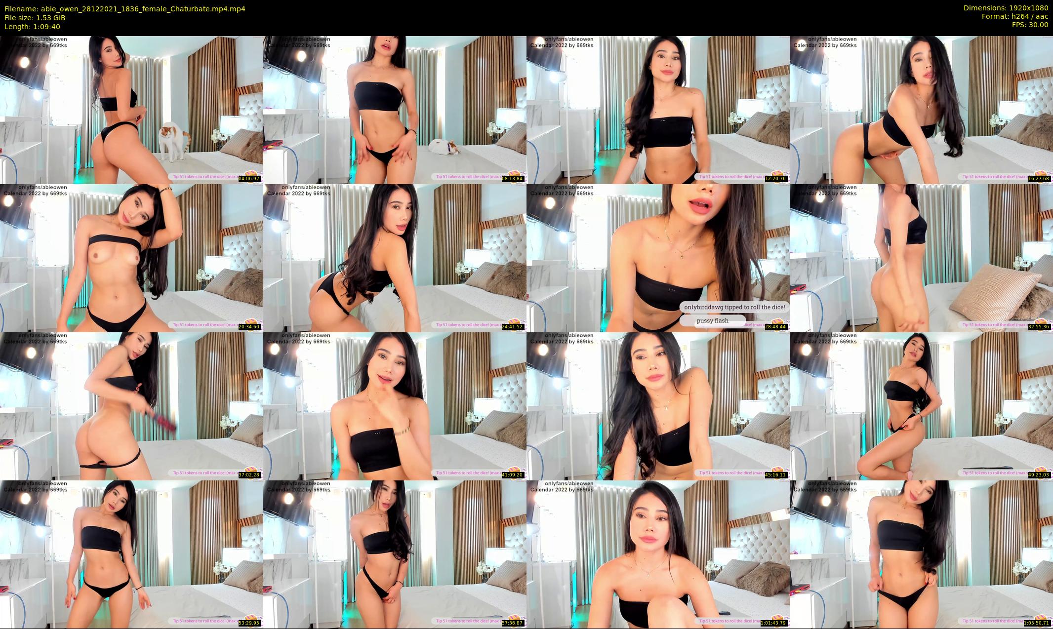 abie_owen — 70 minute Chaturbate female cam show recording, 1080p, Dec 28, 2021